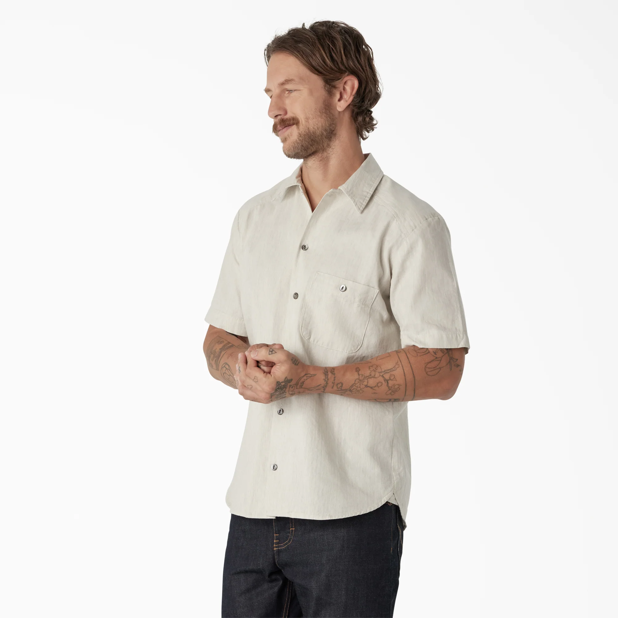 Dickies 1922 Short Sleeve Textured Weave Shirt 3 Dickies 1922 Short Sleeve Textured Weave Shirt
