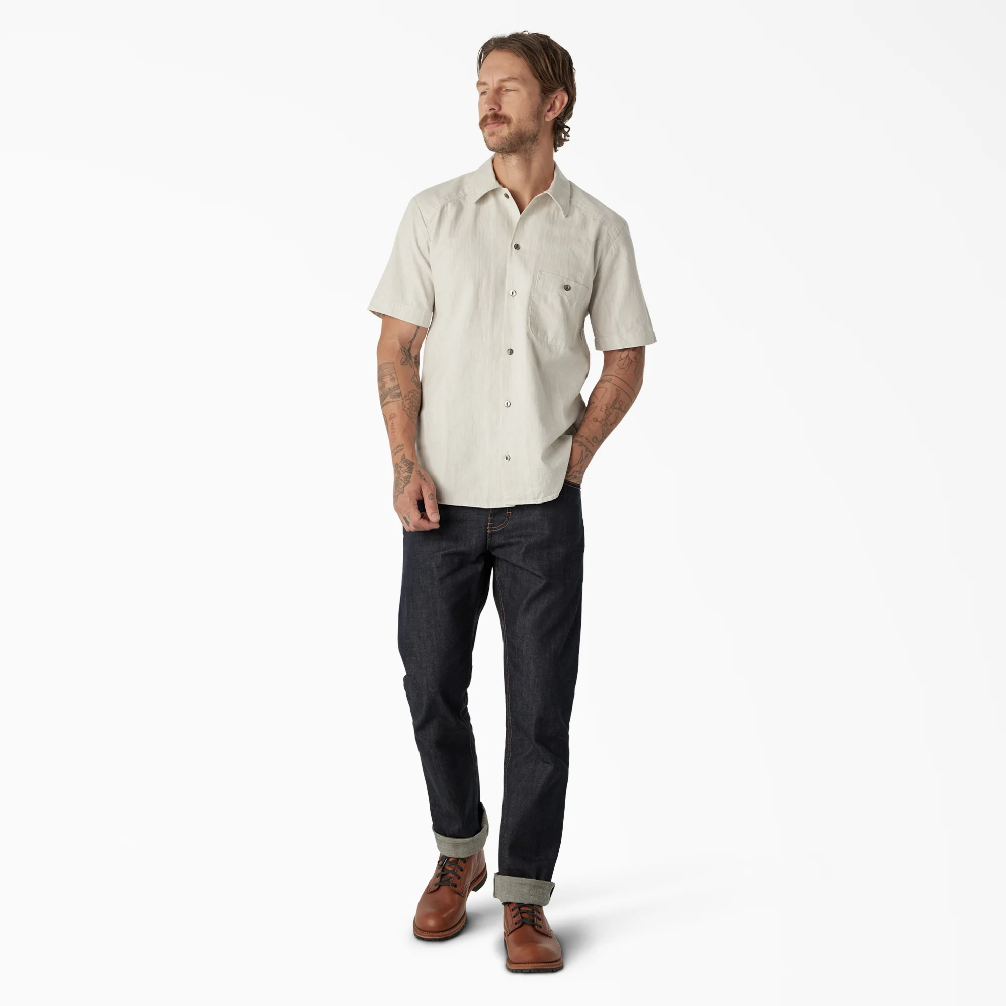 Dickies 1922 Short Sleeve Textured Weave Shirt 4 Dickies 1922 Short Sleeve Textured Weave Shirt