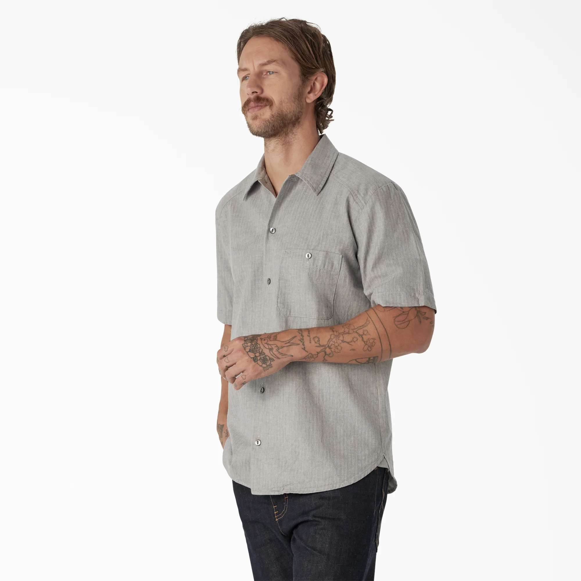 Dickies 1922 Short Sleeve Textured Weave Shirt 3 Dickies 1922 Short Sleeve Textured Weave Shirt