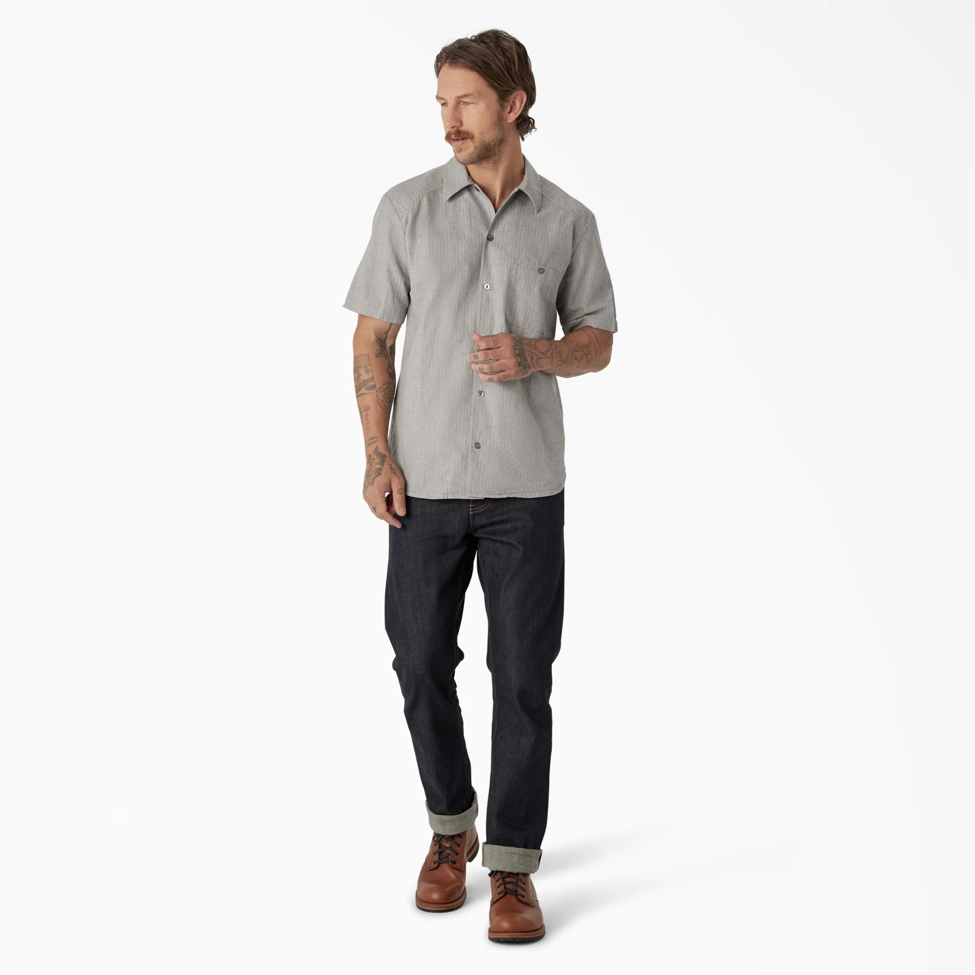 Dickies 1922 Short Sleeve Textured Weave Shirt 4 Dickies 1922 Short Sleeve Textured Weave Shirt