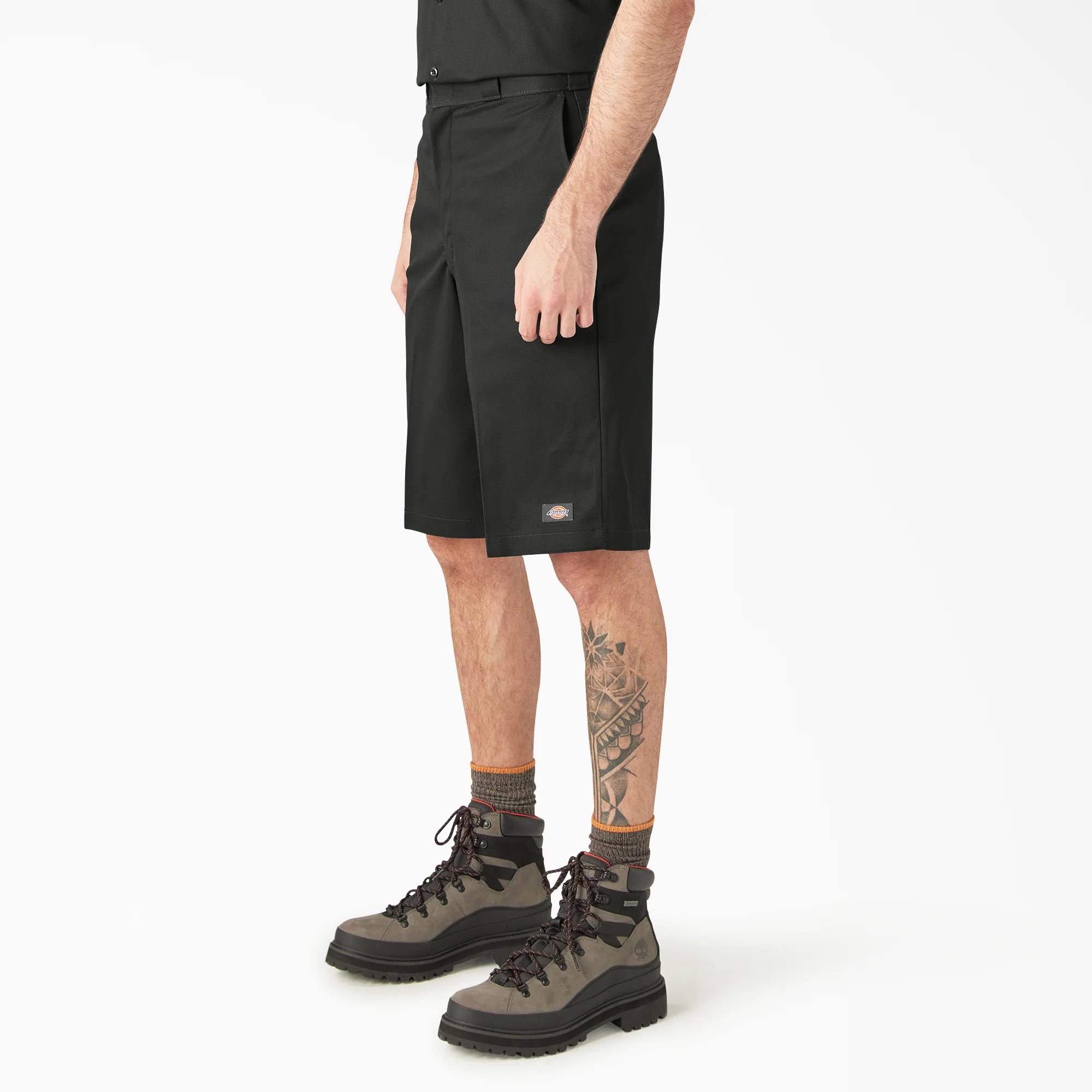 Loose Fit Flat Front Work Shorts, 13" 3 Loose Fit Flat Front Work Shorts, 13"