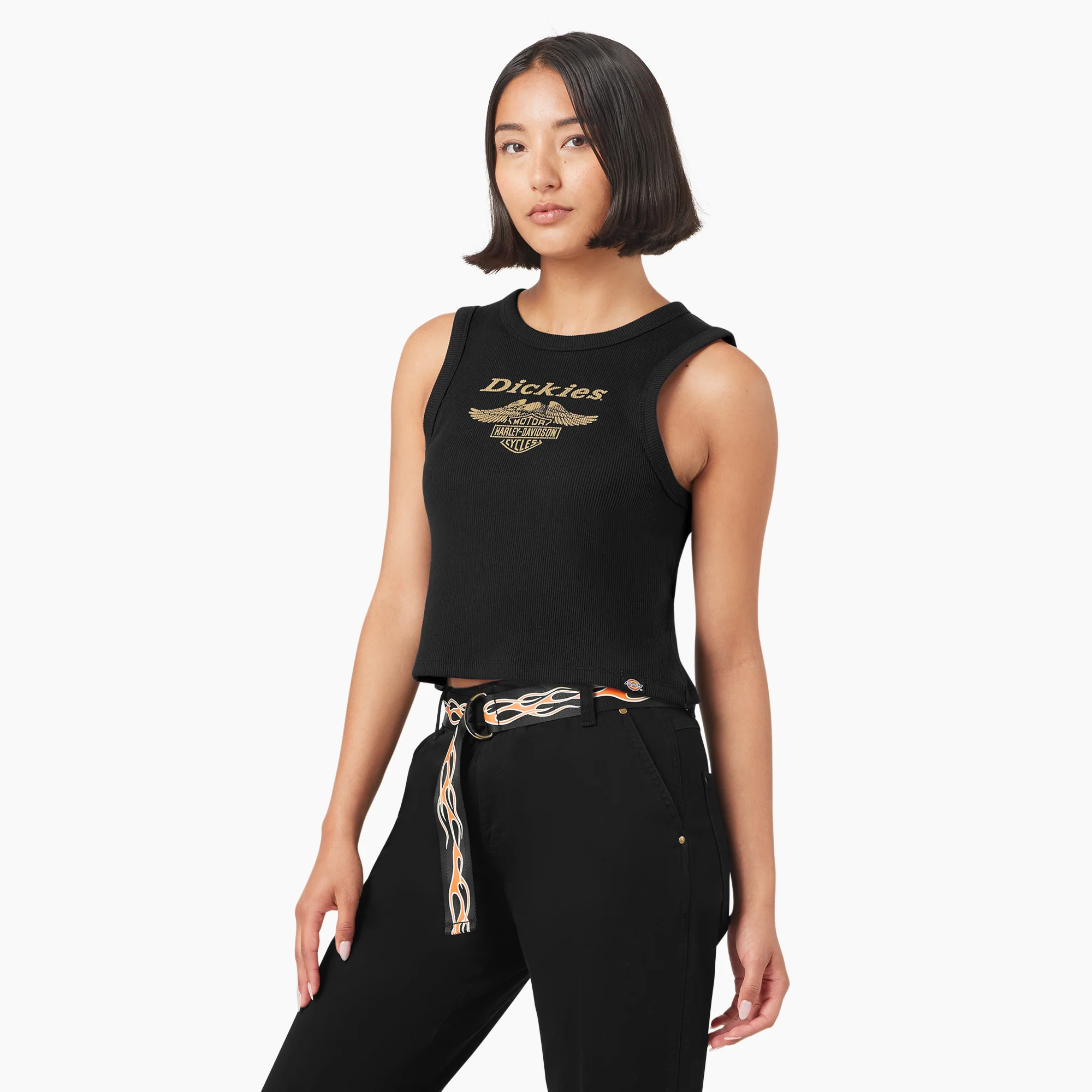 Dickies x Harley-Davidson Women’s Racerback Cropped Eagle Tank Top 3 Dickies x Harley-Davidson Women’s Racerback Cropped Eagle Tank Top