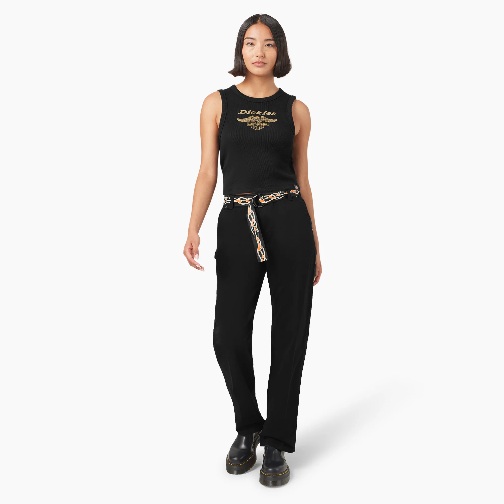 Dickies x Harley-Davidson Women’s Racerback Cropped Eagle Tank Top 4 Dickies x Harley-Davidson Women’s Racerback Cropped Eagle Tank Top