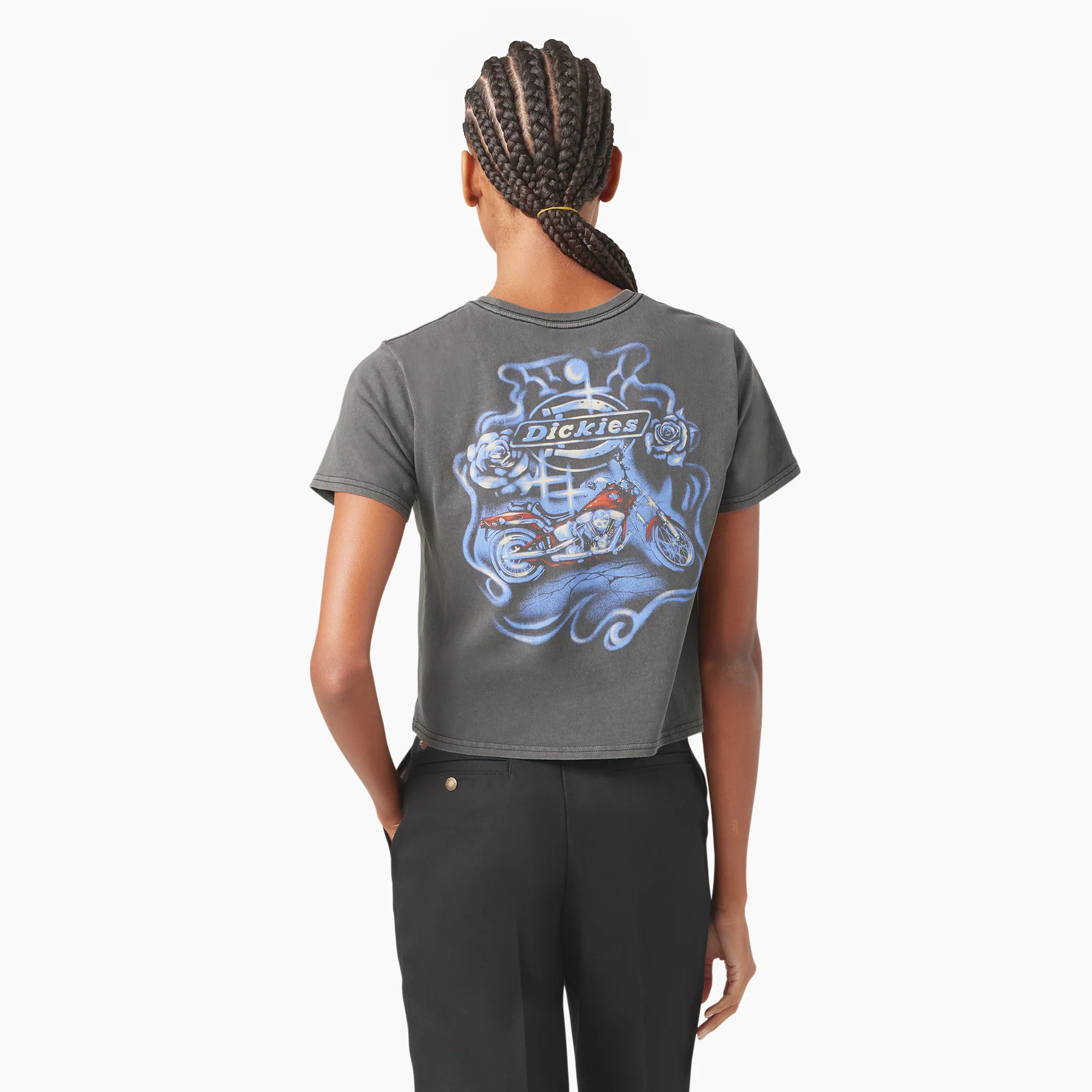 Dickies x Harley-Davidson Women’s Vintage Softail Cropped T-Shirt 2 Dickies x Harley-Davidson Women’s Vintage Softail Cropped T-Shirt