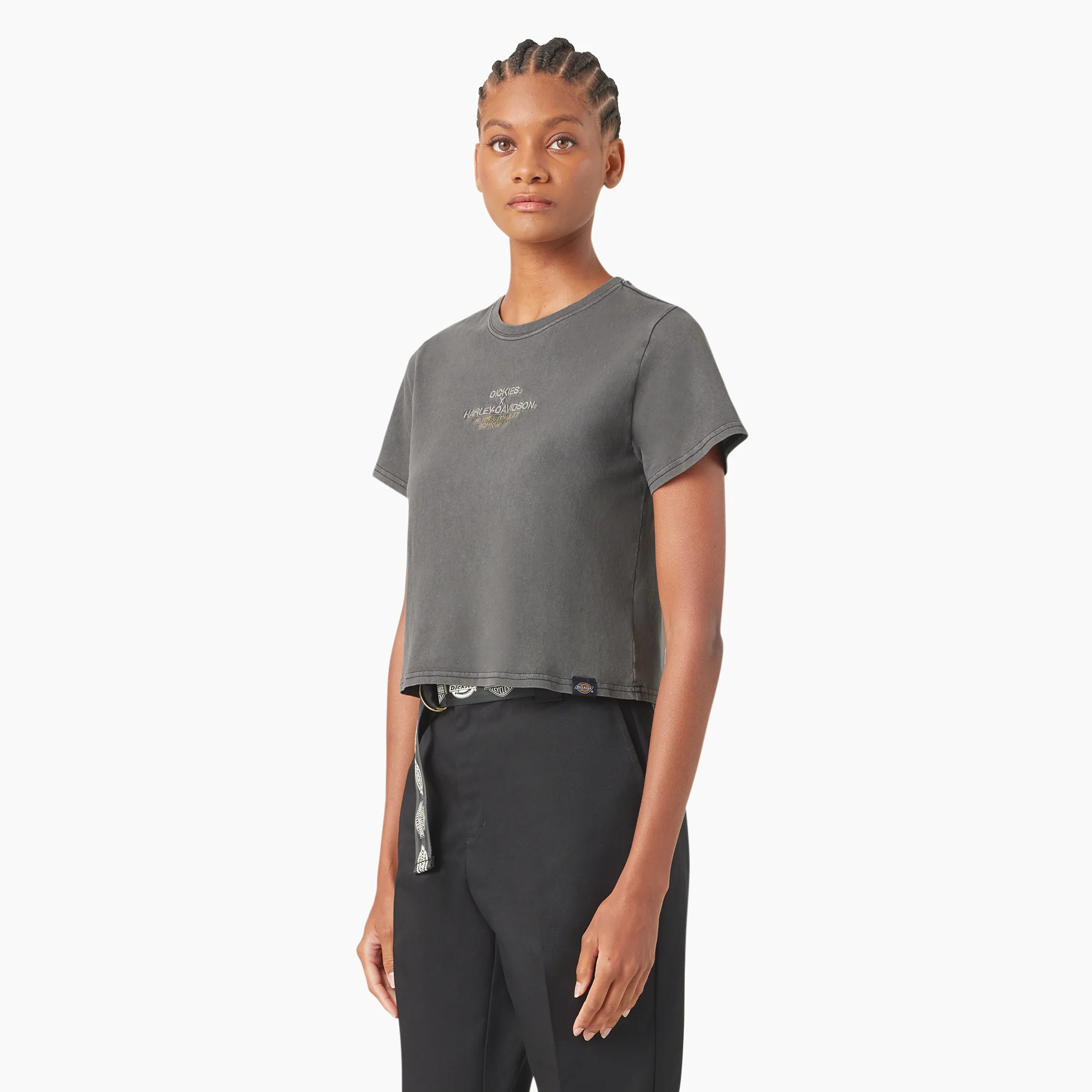 Dickies x Harley-Davidson Women’s Vintage Softail Cropped T-Shirt 3 Dickies x Harley-Davidson Women’s Vintage Softail Cropped T-Shirt