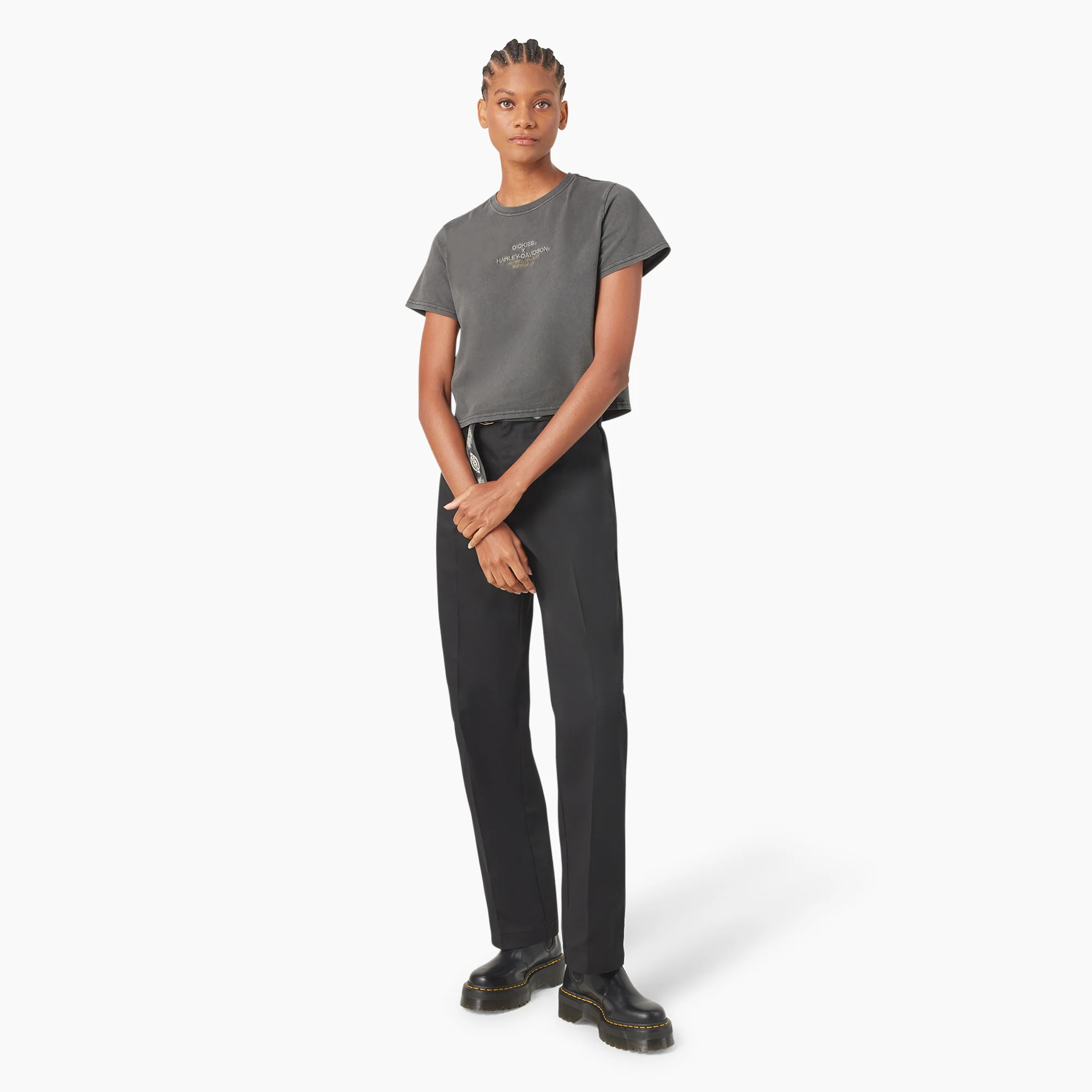 Dickies x Harley-Davidson Women’s Vintage Softail Cropped T-Shirt 4 Dickies x Harley-Davidson Women’s Vintage Softail Cropped T-Shirt