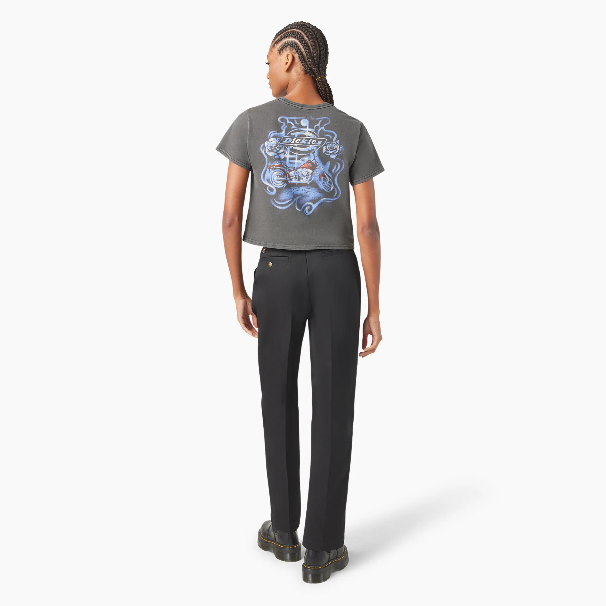 Dickies x Harley-Davidson Women’s Vintage Softail Cropped T-Shirt 5 Dickies x Harley-Davidson Women’s Vintage Softail Cropped T-Shirt