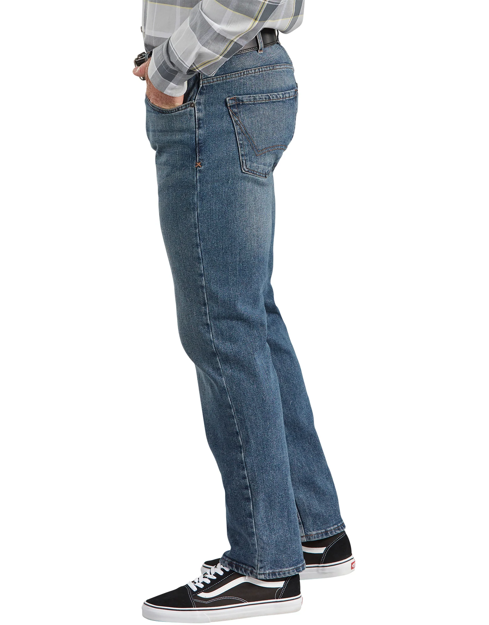 Dickies X-Series Regular Fit Straight Leg 5-Pocket Denim Jeans 3 Dickies X-Series Regular Fit Straight Leg 5-Pocket Denim Jeans
