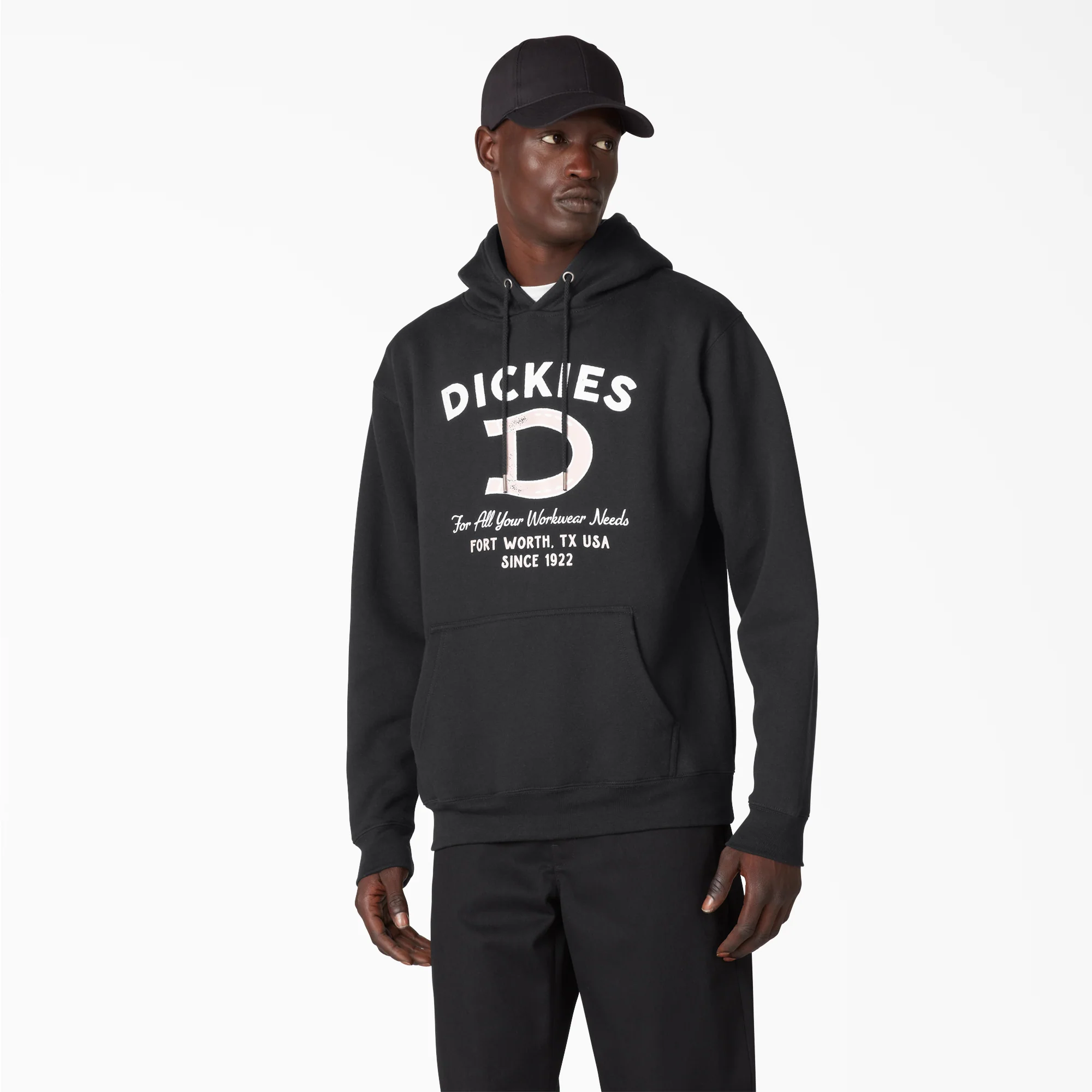 Distressed Ox Collar Graphic Hoodie