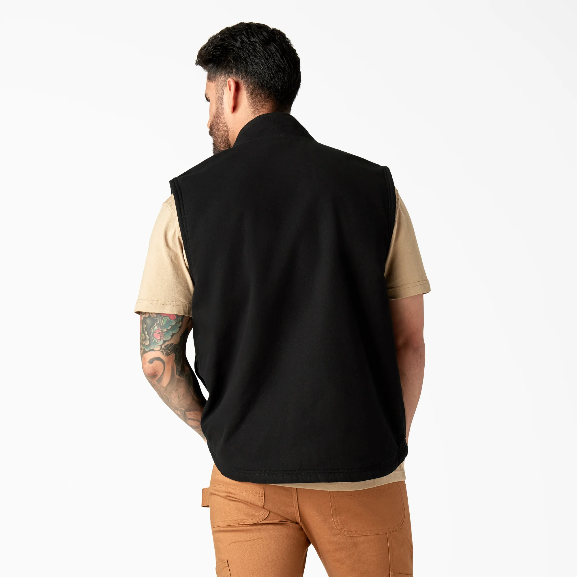 Duck Canvas High Pile Fleece Lined Vest 2 Duck Canvas High Pile Fleece Lined Vest