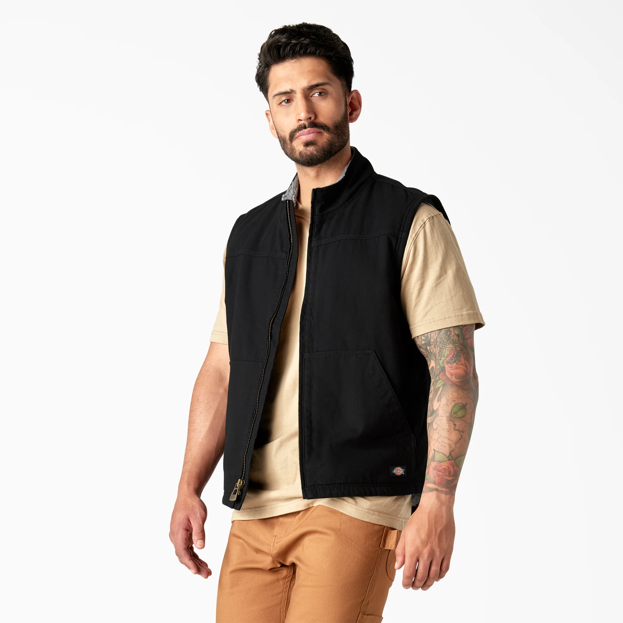 Duck Canvas High Pile Fleece Lined Vest 3 Duck Canvas High Pile Fleece Lined Vest