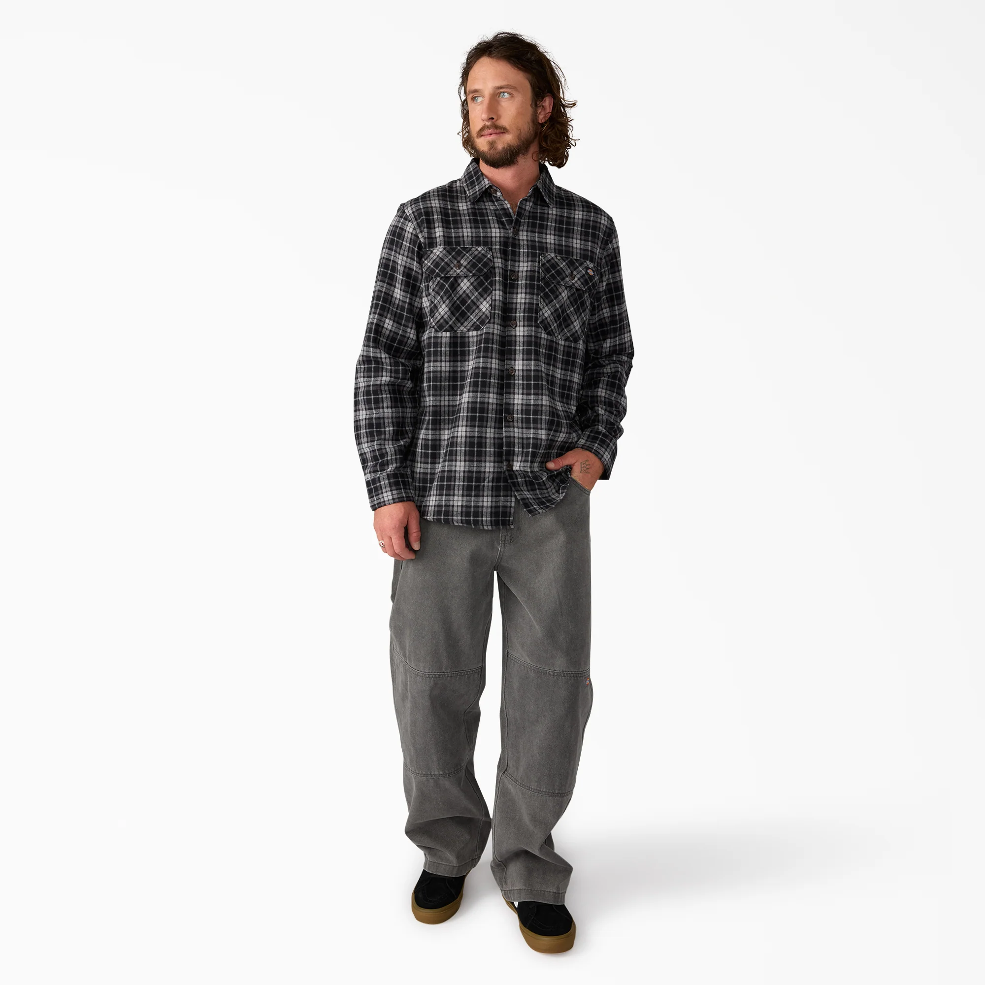 Long Sleeve Flannel Work Shirt 4 Long Sleeve Flannel Work Shirt