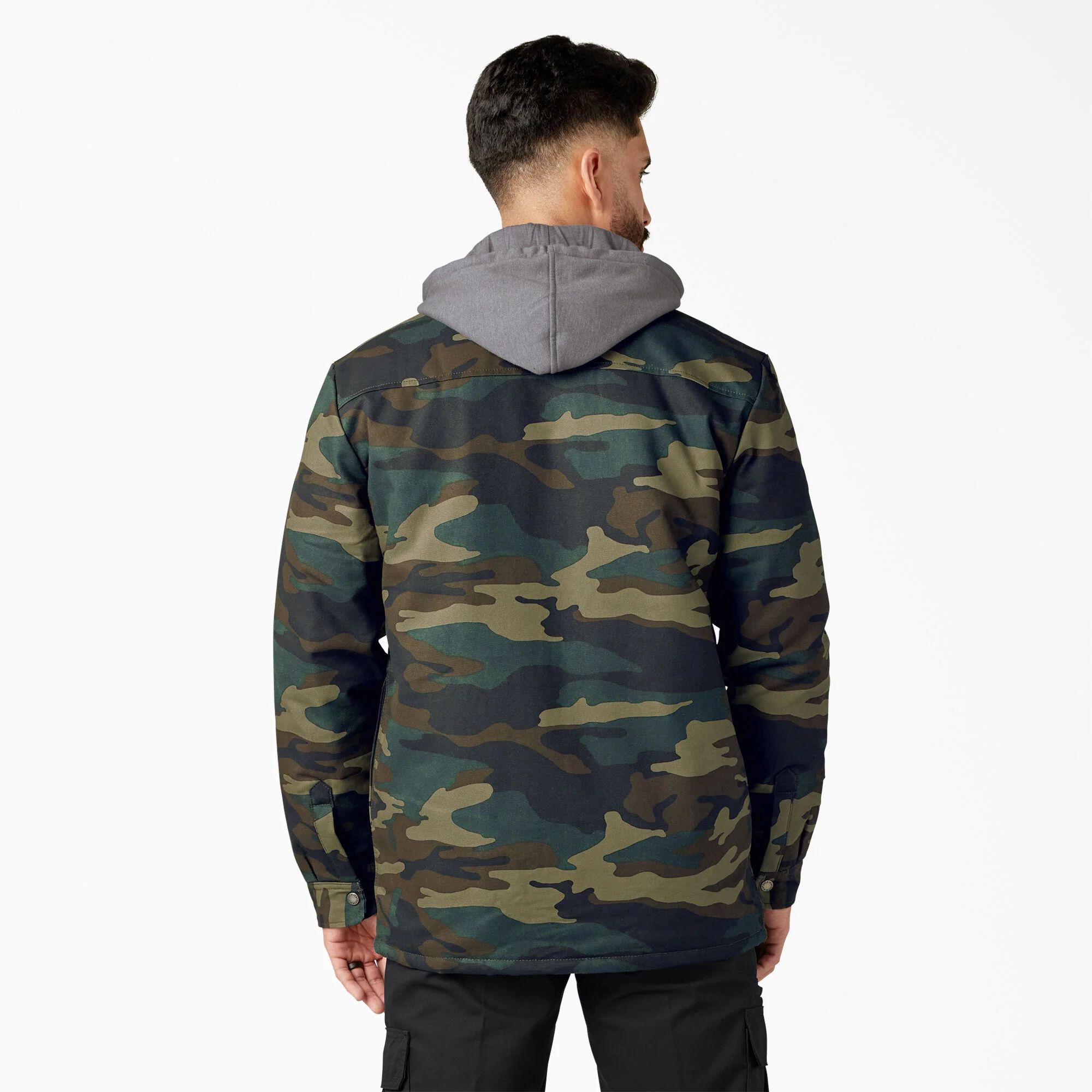 Water Repellent Duck Hooded Shirt Jacket 2 Water Repellent Duck Hooded Shirt Jacket