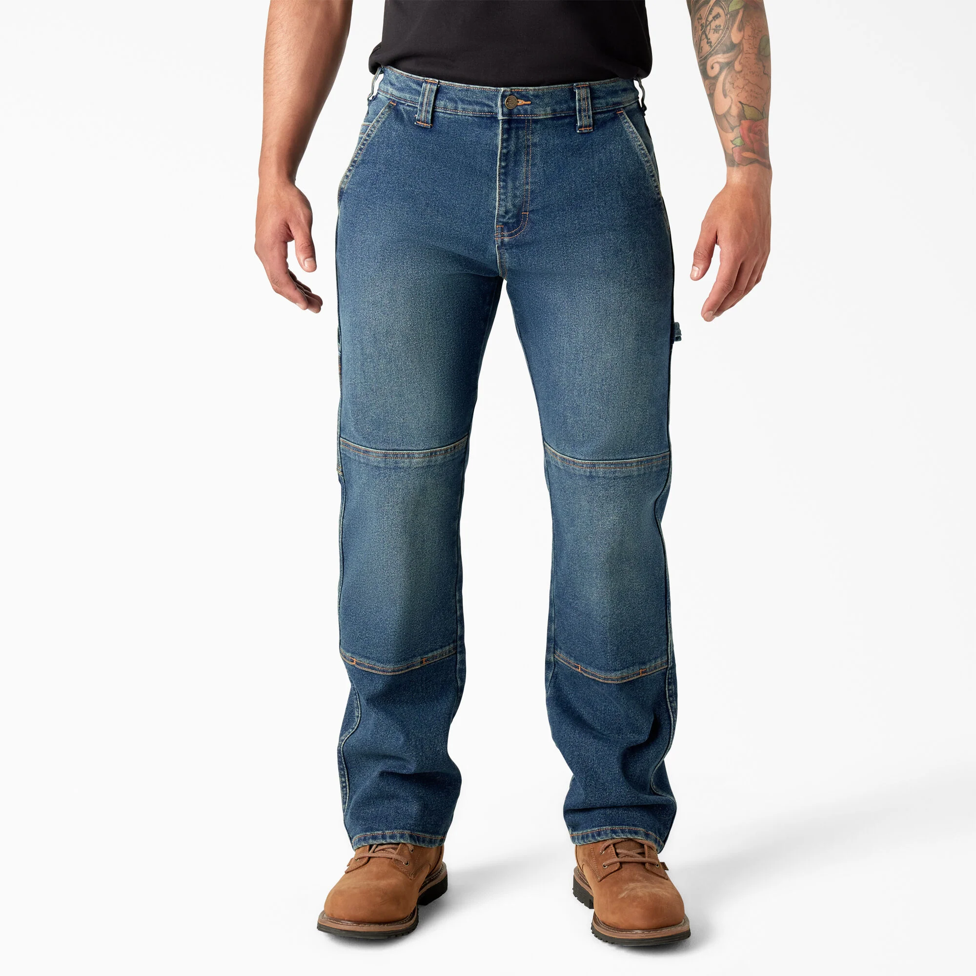 FLEX Relaxed Fit Double Knee Jeans
