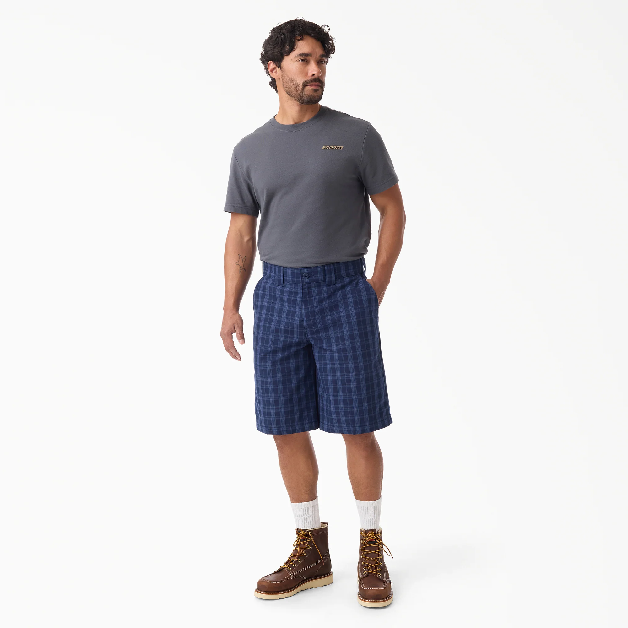 Plaid Work Shorts, 11" 4 Plaid Work Shorts, 11"