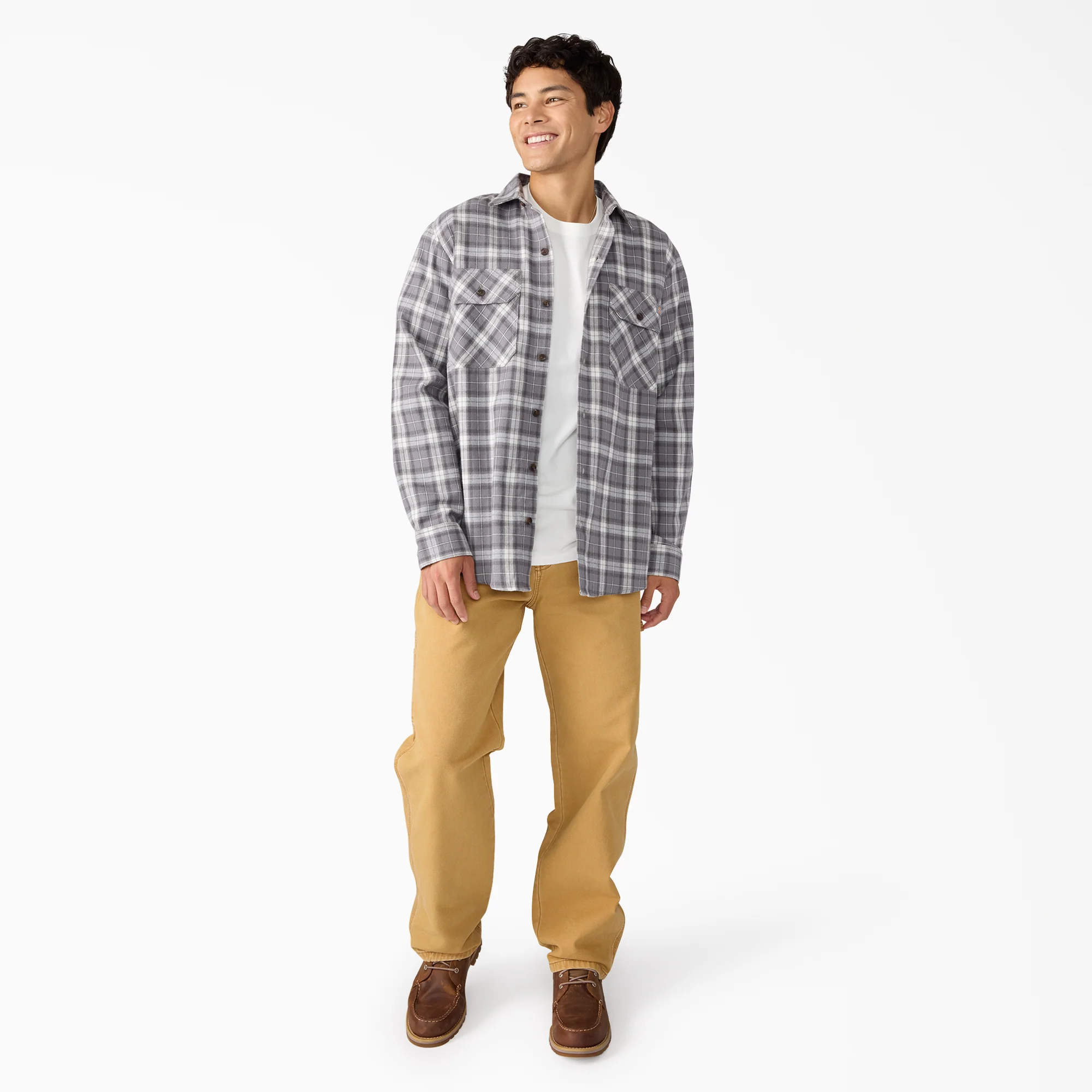 Long Sleeve Flannel Work Shirt 4 Long Sleeve Flannel Work Shirt