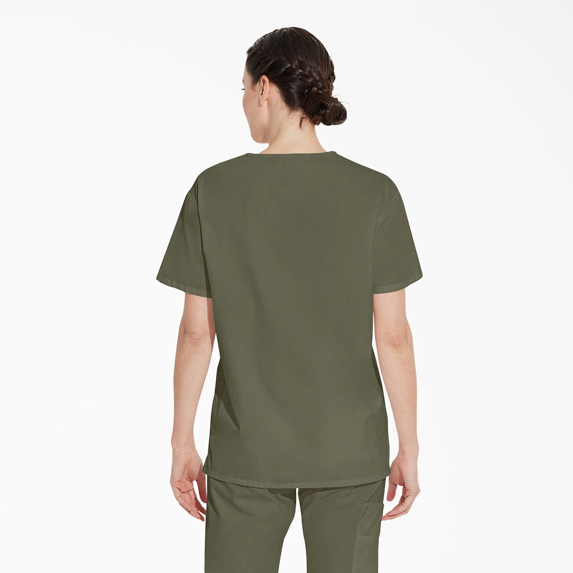 Unisex EDS Signature V-Neck Scrub Top 2 Unisex EDS Signature V-Neck Scrub Top