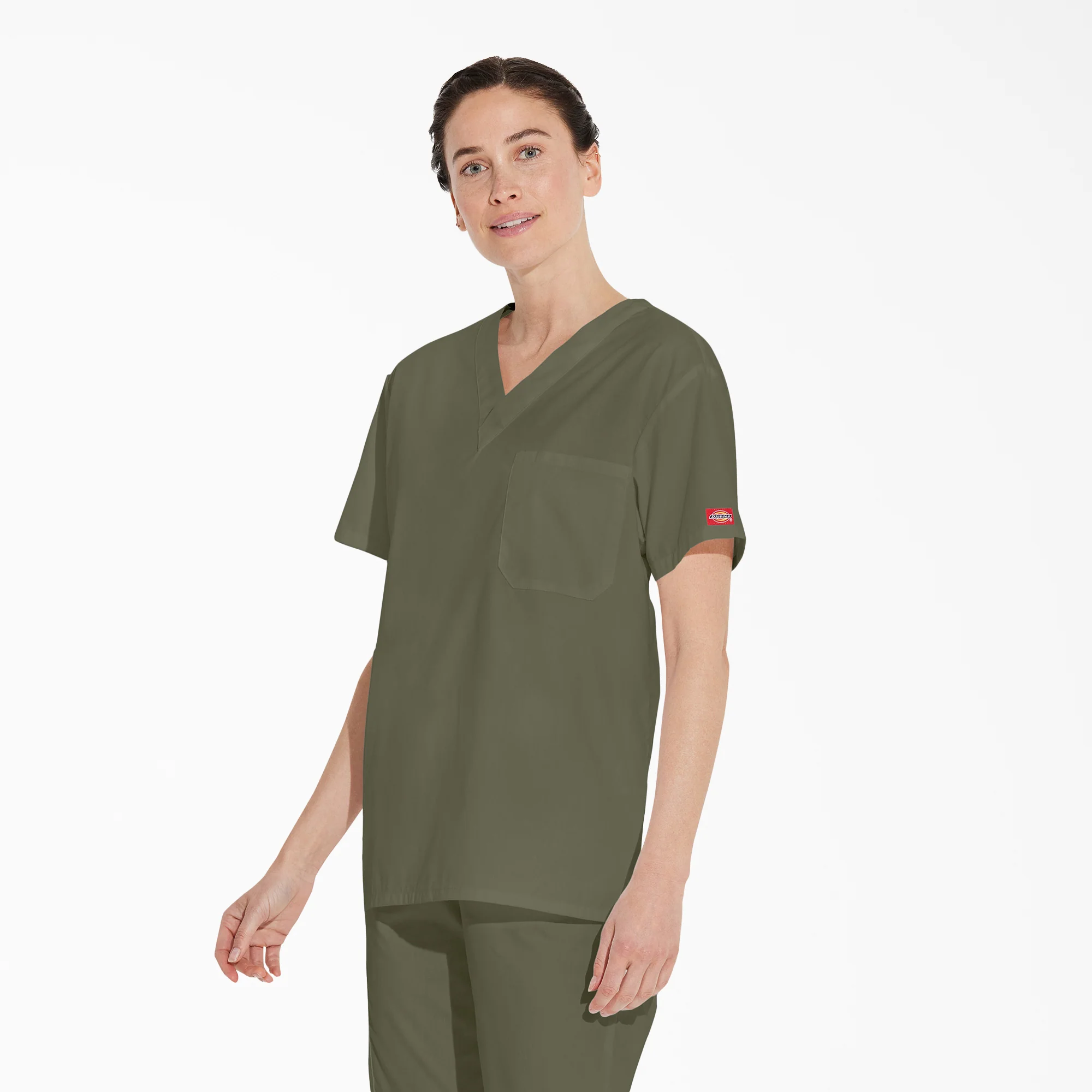 Unisex EDS Signature V-Neck Scrub Top 3 Unisex EDS Signature V-Neck Scrub Top
