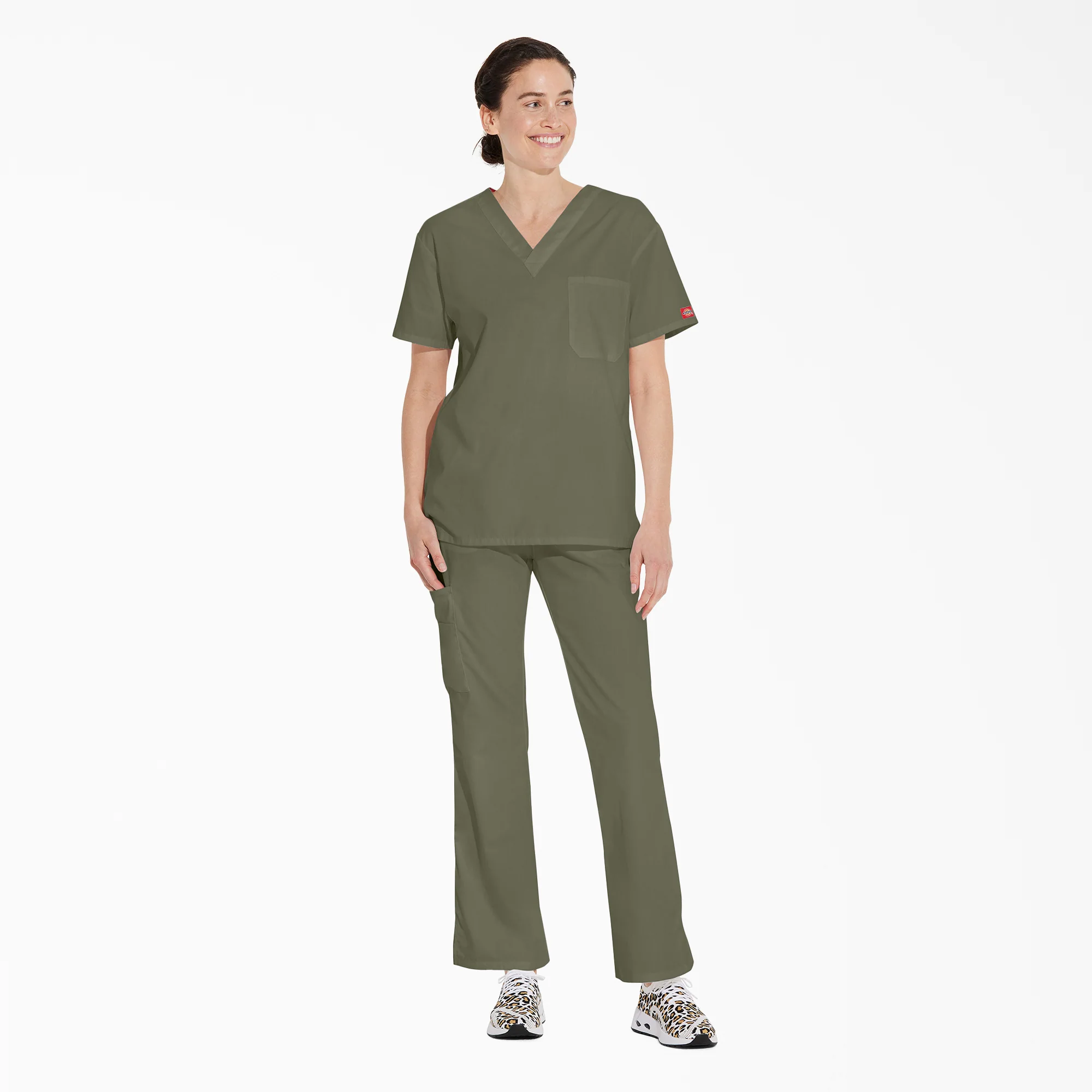 Unisex EDS Signature V-Neck Scrub Top 5 Unisex EDS Signature V-Neck Scrub Top