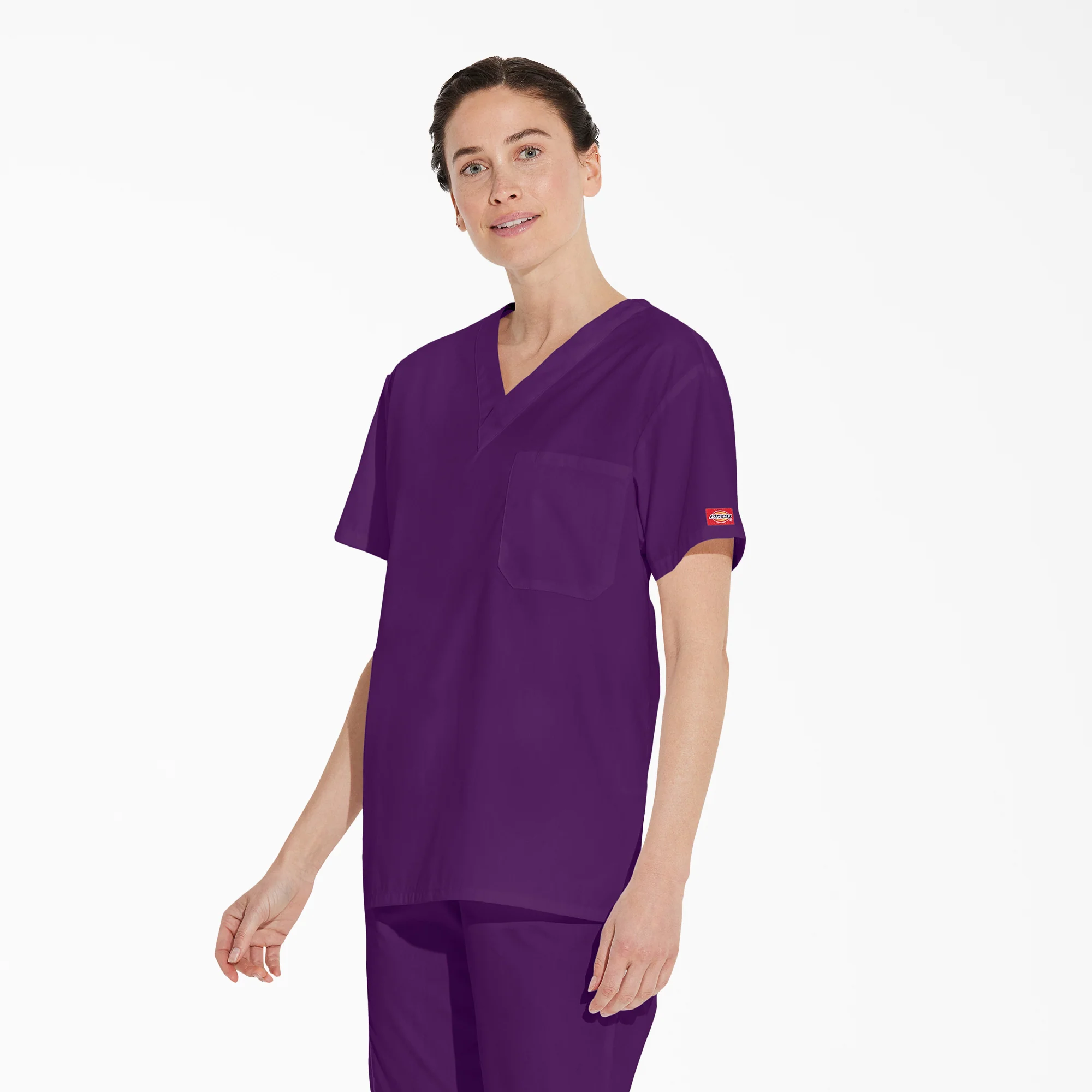 Unisex EDS Signature V-Neck Scrub Top 3 Unisex EDS Signature V-Neck Scrub Top