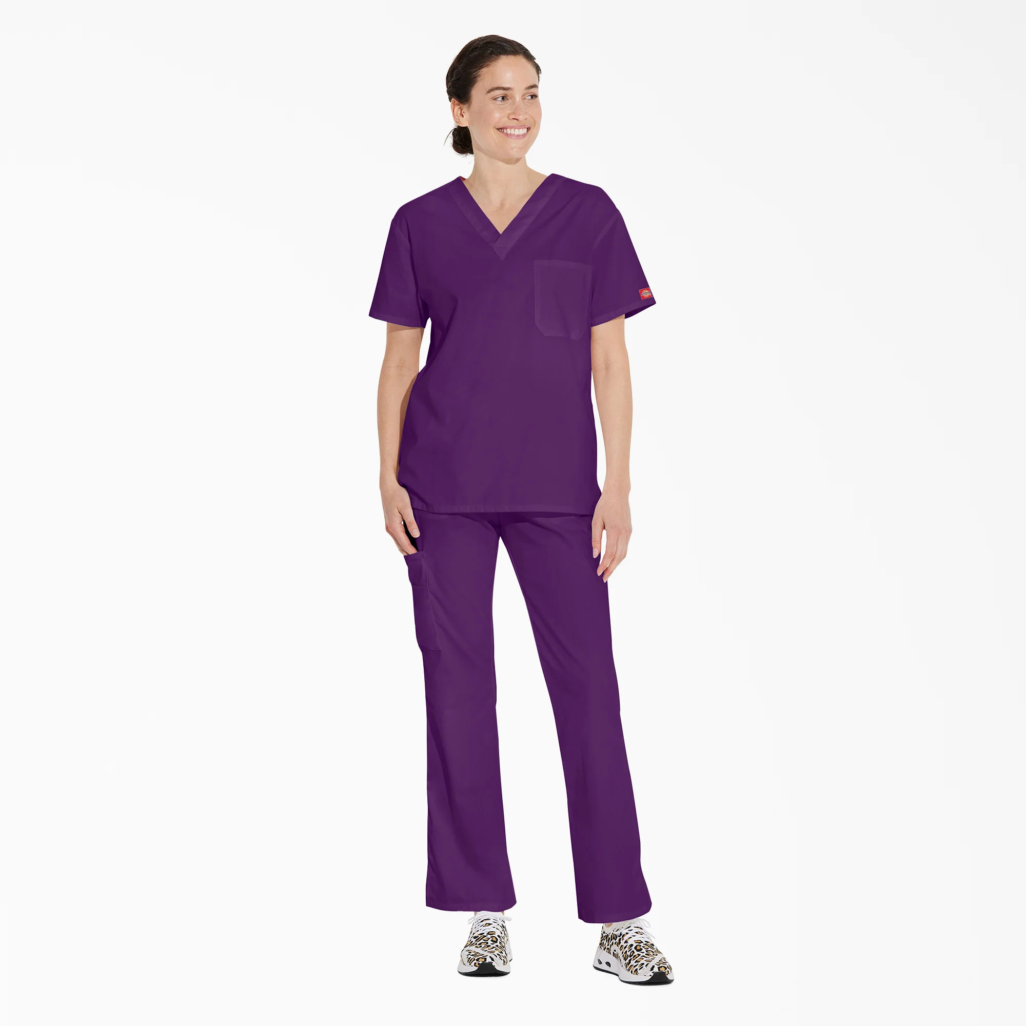 Unisex EDS Signature V-Neck Scrub Top 5 Unisex EDS Signature V-Neck Scrub Top