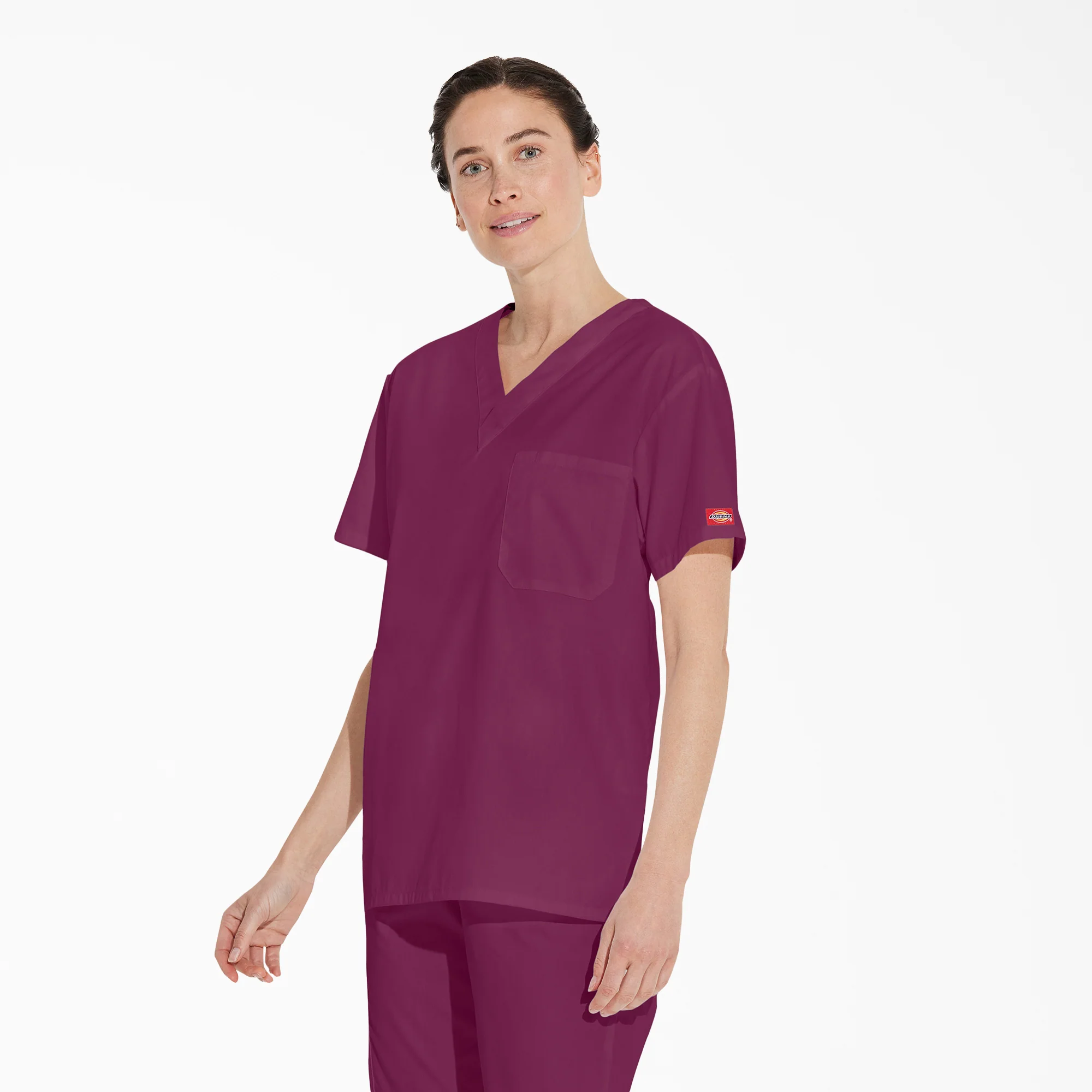 Unisex EDS Signature V-Neck Scrub Top 3 Unisex EDS Signature V-Neck Scrub Top