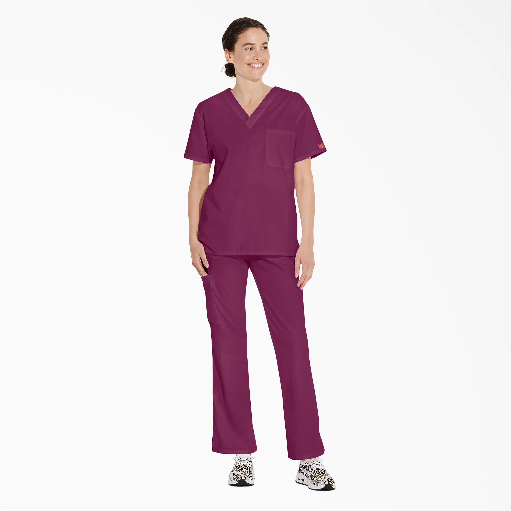 Unisex EDS Signature V-Neck Scrub Top 5 Unisex EDS Signature V-Neck Scrub Top