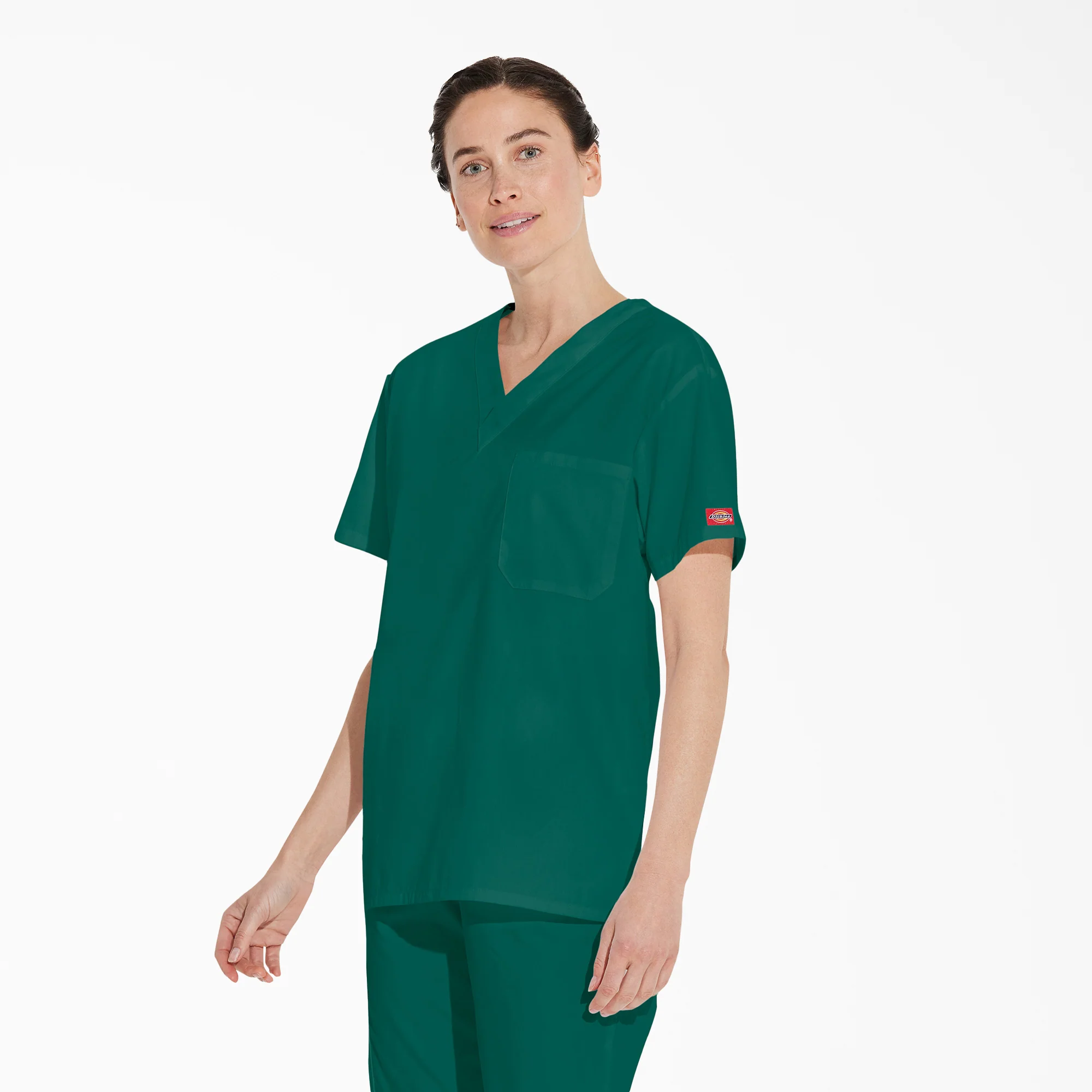 Unisex EDS Signature V-Neck Scrub Top 3 Unisex EDS Signature V-Neck Scrub Top