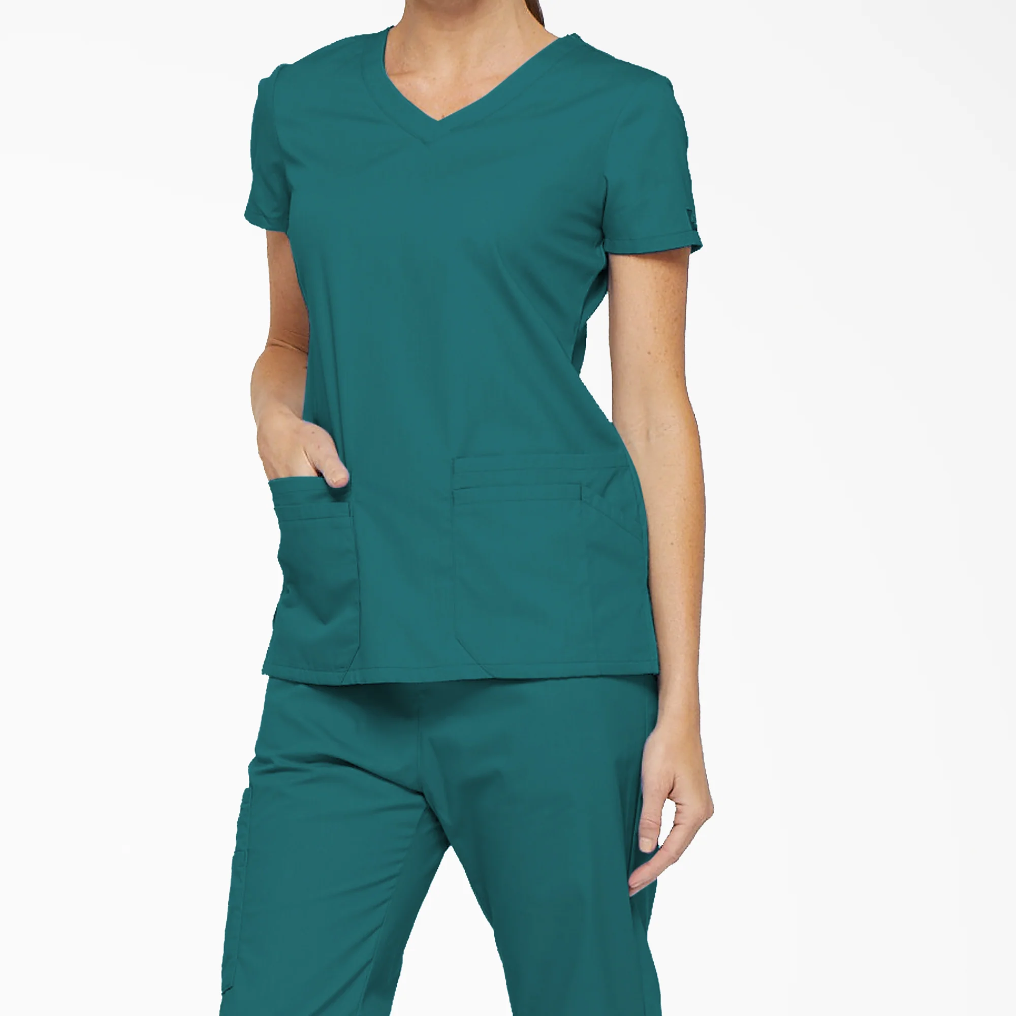 Women's EDS Signature V-Neck Scrub Top 3 Women's EDS Signature V-Neck Scrub Top
