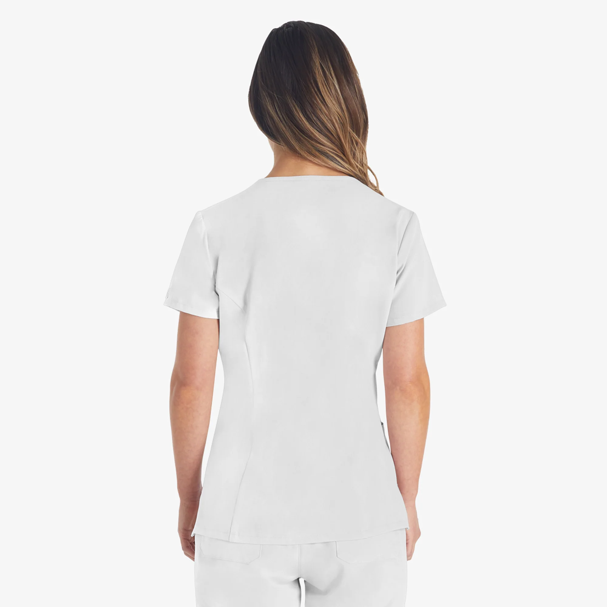 Women's EDS Essentials V-Neck Scrub Top 2 Women's EDS Essentials V-Neck Scrub Top