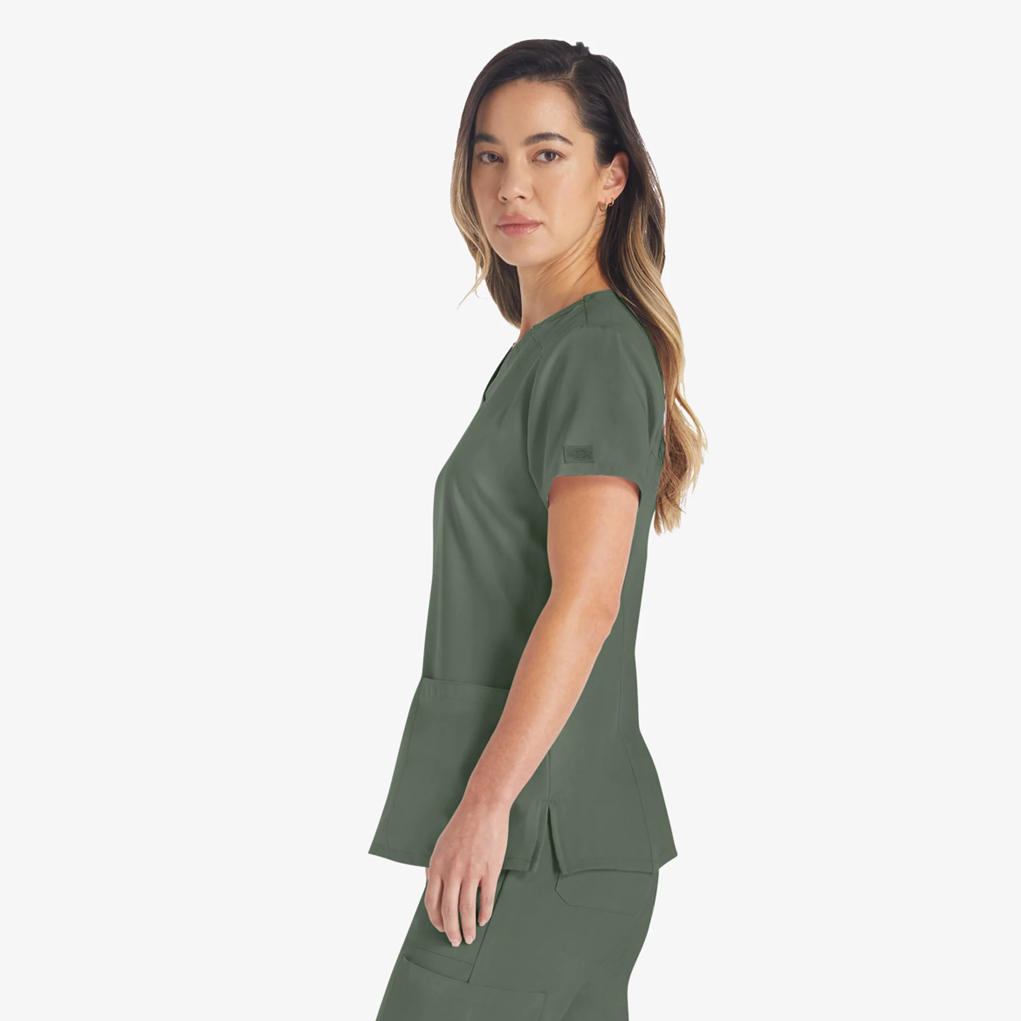 Women's EDS Essentials V-Neck Scrub Top 2 Women's EDS Essentials V-Neck Scrub Top