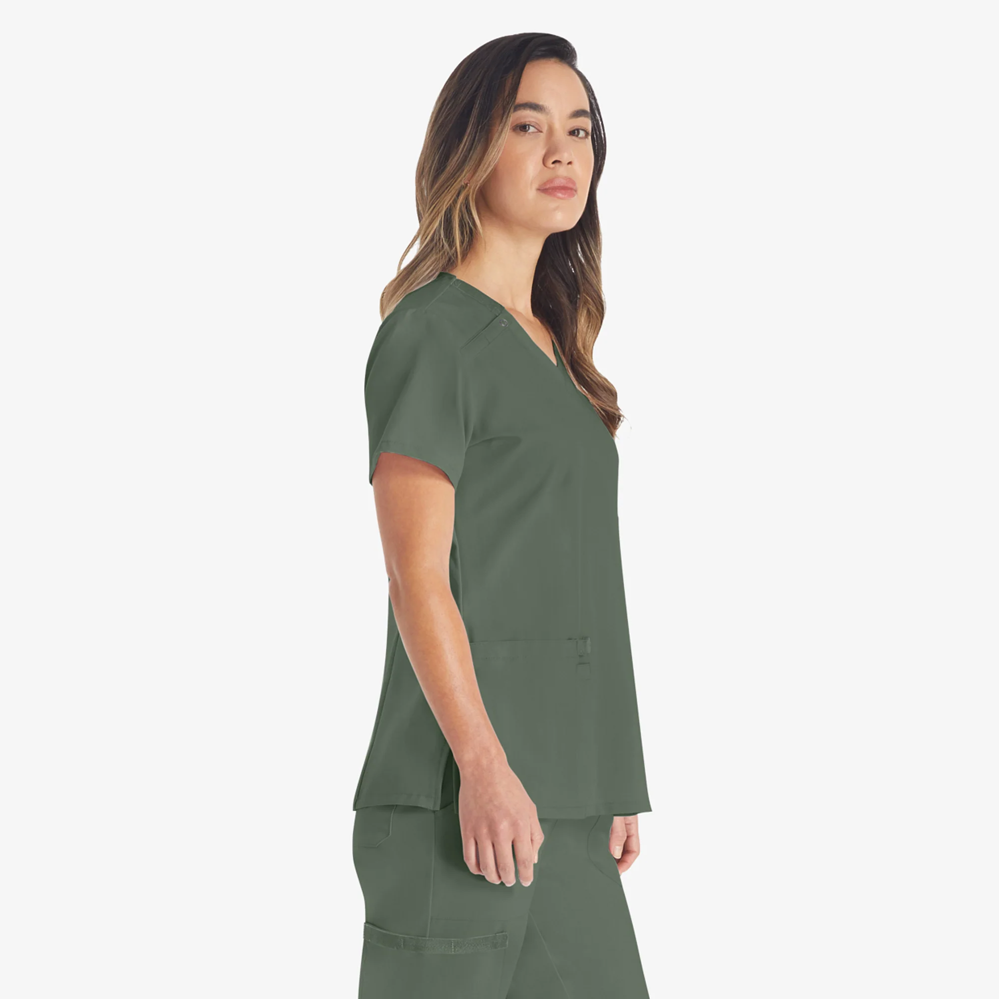 Women's EDS Essentials V-Neck Scrub Top 3 Women's EDS Essentials V-Neck Scrub Top