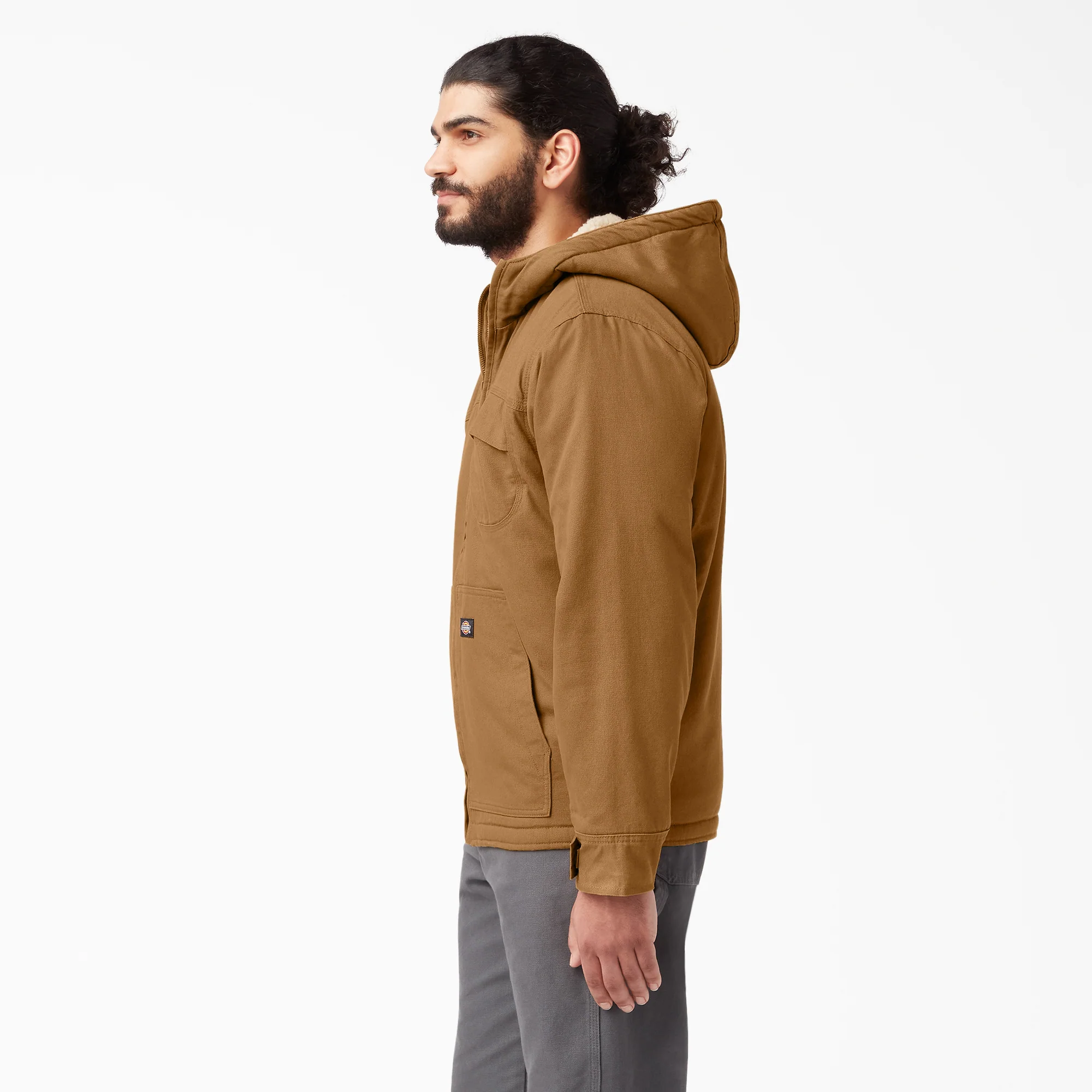 Duck High Pile Fleece Lined Hooded Jacket 3 Duck High Pile Fleece Lined Hooded Jacket