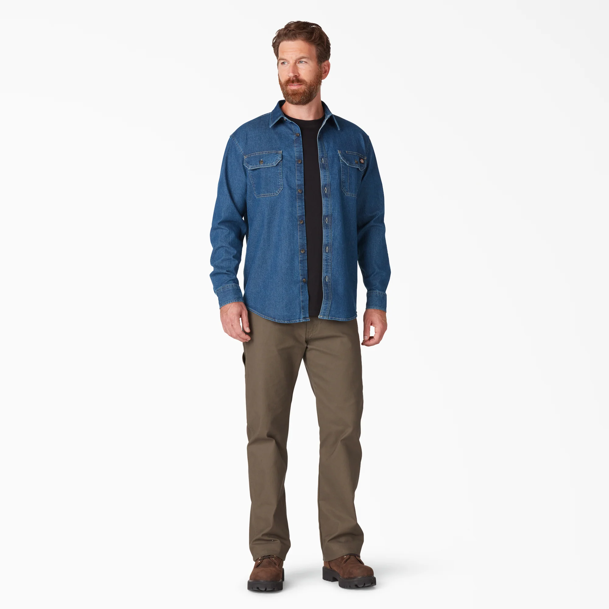 FLEX Denim Long Sleeve Shirt 4 FLEX Denim Long Sleeve Shirt