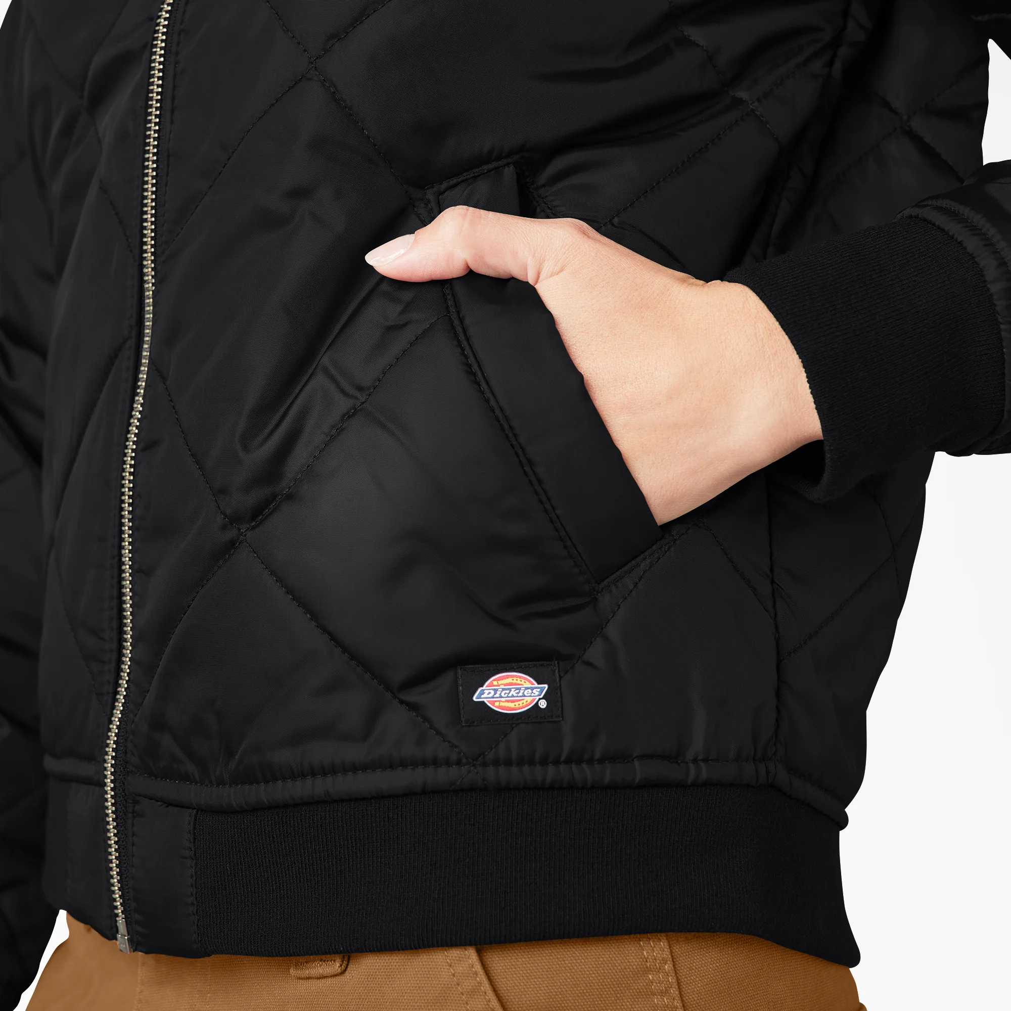 Women's Quilted Bomber Jacket 7 Women's Quilted Bomber Jacket