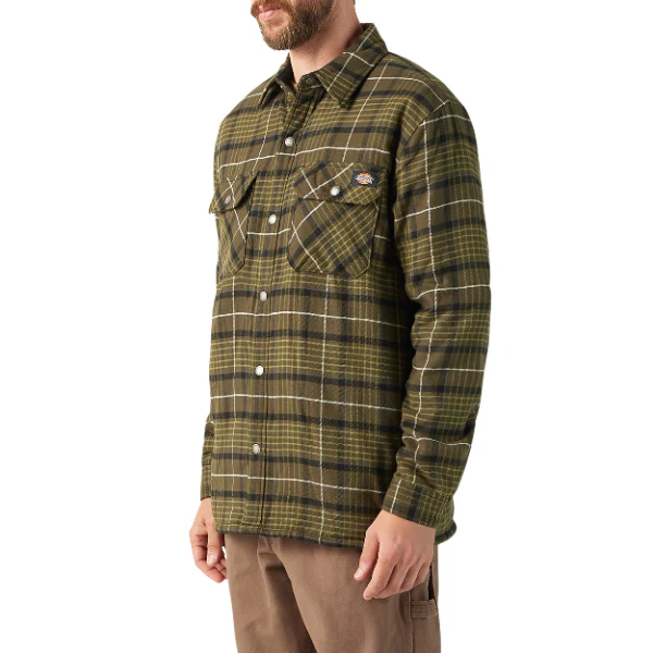 Water Repellent Fleece-Lined Flannel Shirt Jacket 3 Water Repellent Fleece-Lined Flannel Shirt Jacket