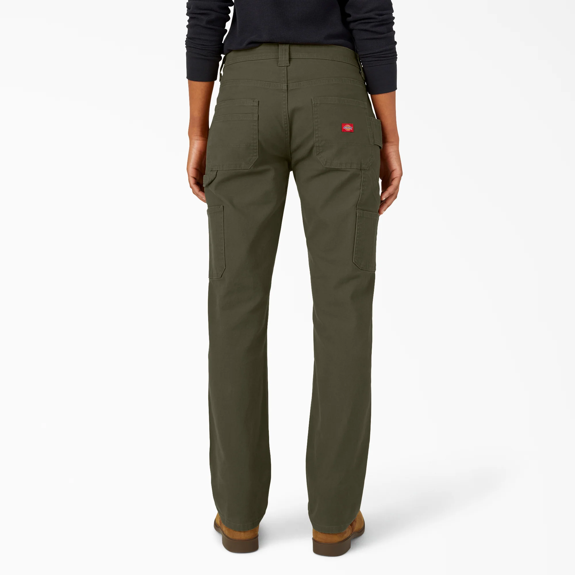 Women's FLEX Relaxed Straight Fit Duck Carpenter Pants 2 Women's FLEX Relaxed Straight Fit Duck Carpenter Pants