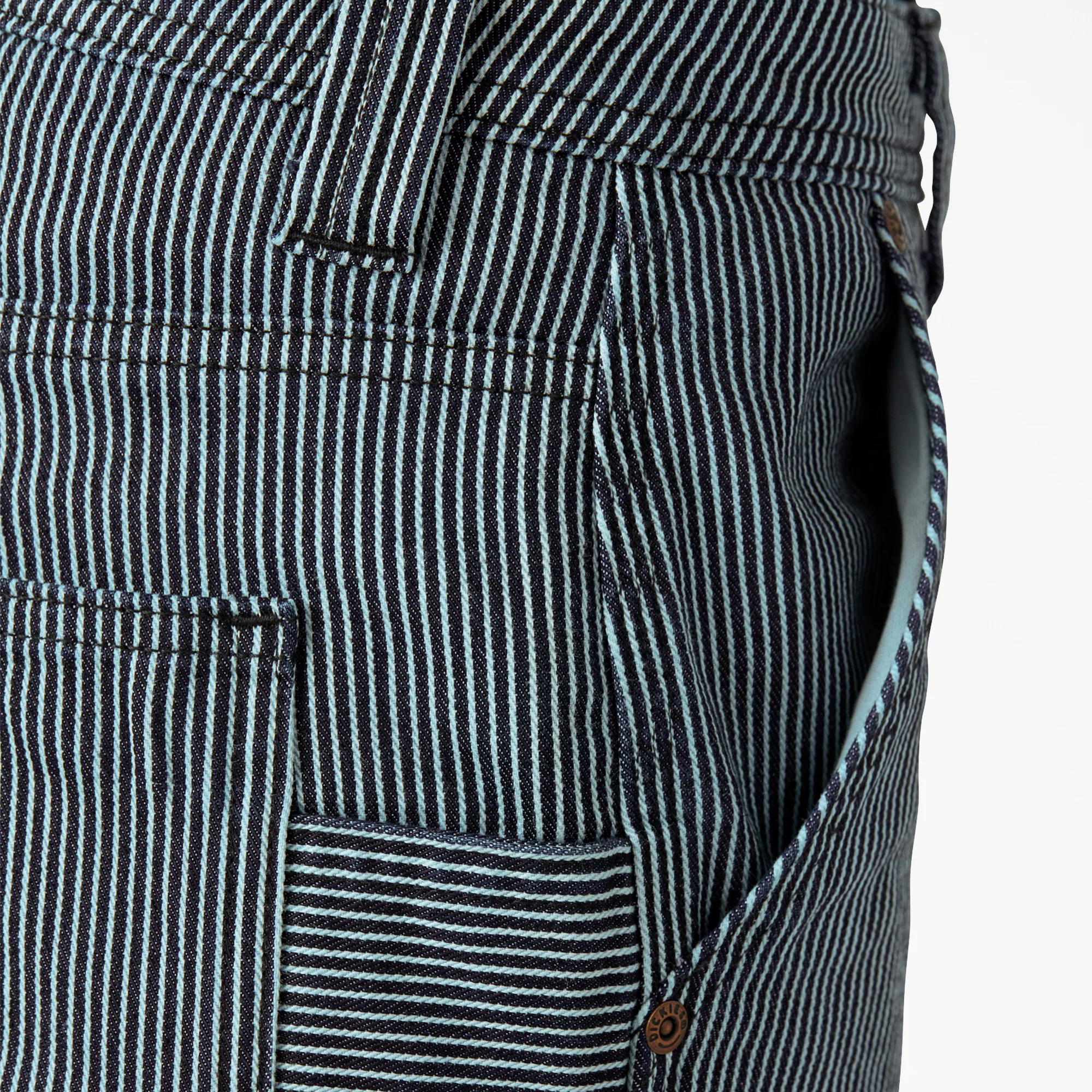 Women's FLEX Relaxed Fit Hickory Stripe Carpenter Pants 6 Women's FLEX Relaxed Fit Hickory Stripe Carpenter Pants