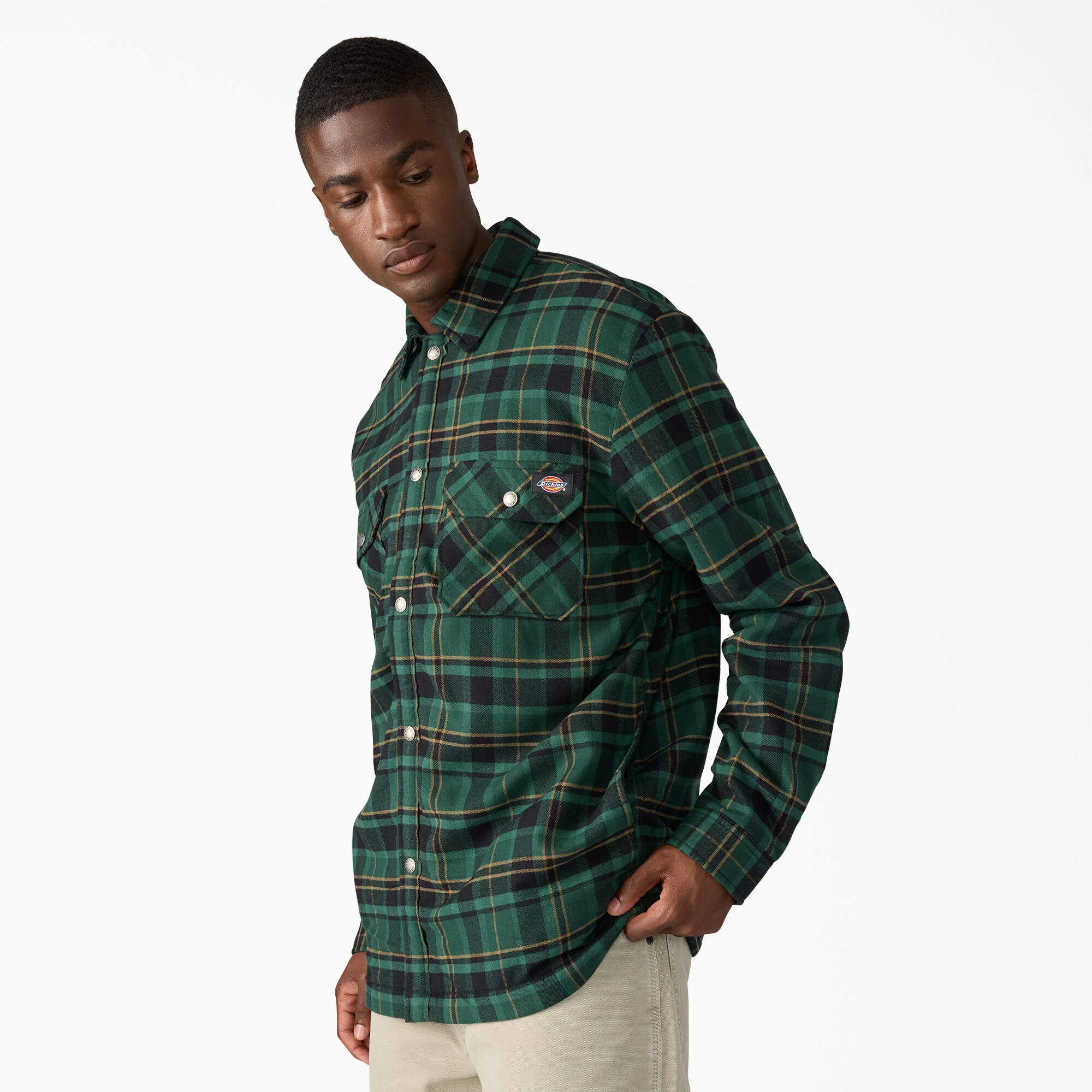 Water Repellent Fleece-Lined Flannel Shirt Jacket 3 Water Repellent Fleece-Lined Flannel Shirt Jacket