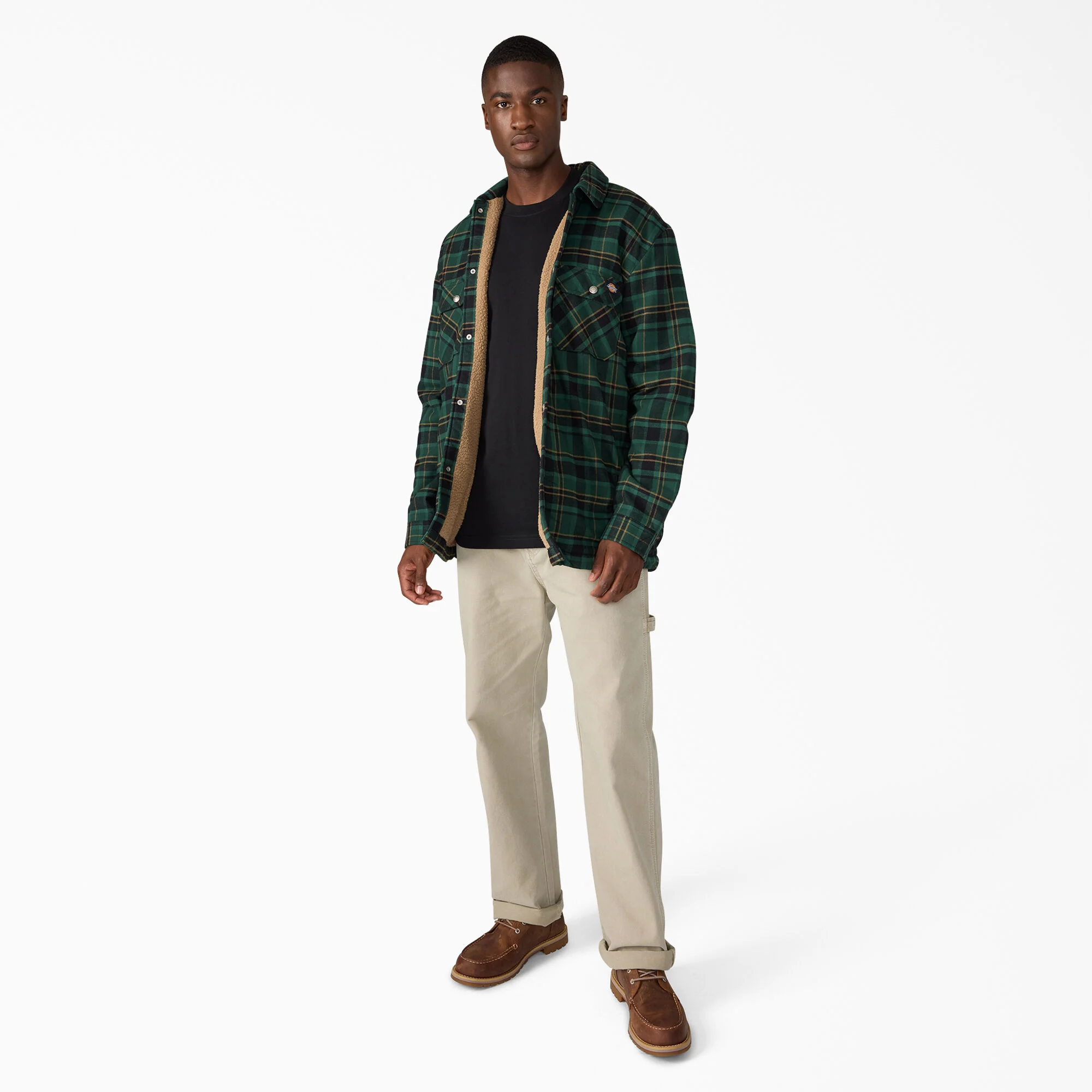 Water Repellent Fleece-Lined Flannel Shirt Jacket 4 Water Repellent Fleece-Lined Flannel Shirt Jacket