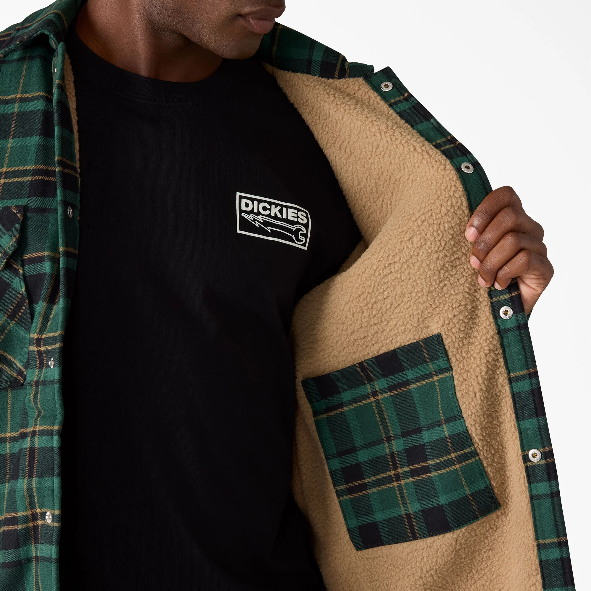 Water Repellent Fleece-Lined Flannel Shirt Jacket 6 Water Repellent Fleece-Lined Flannel Shirt Jacket