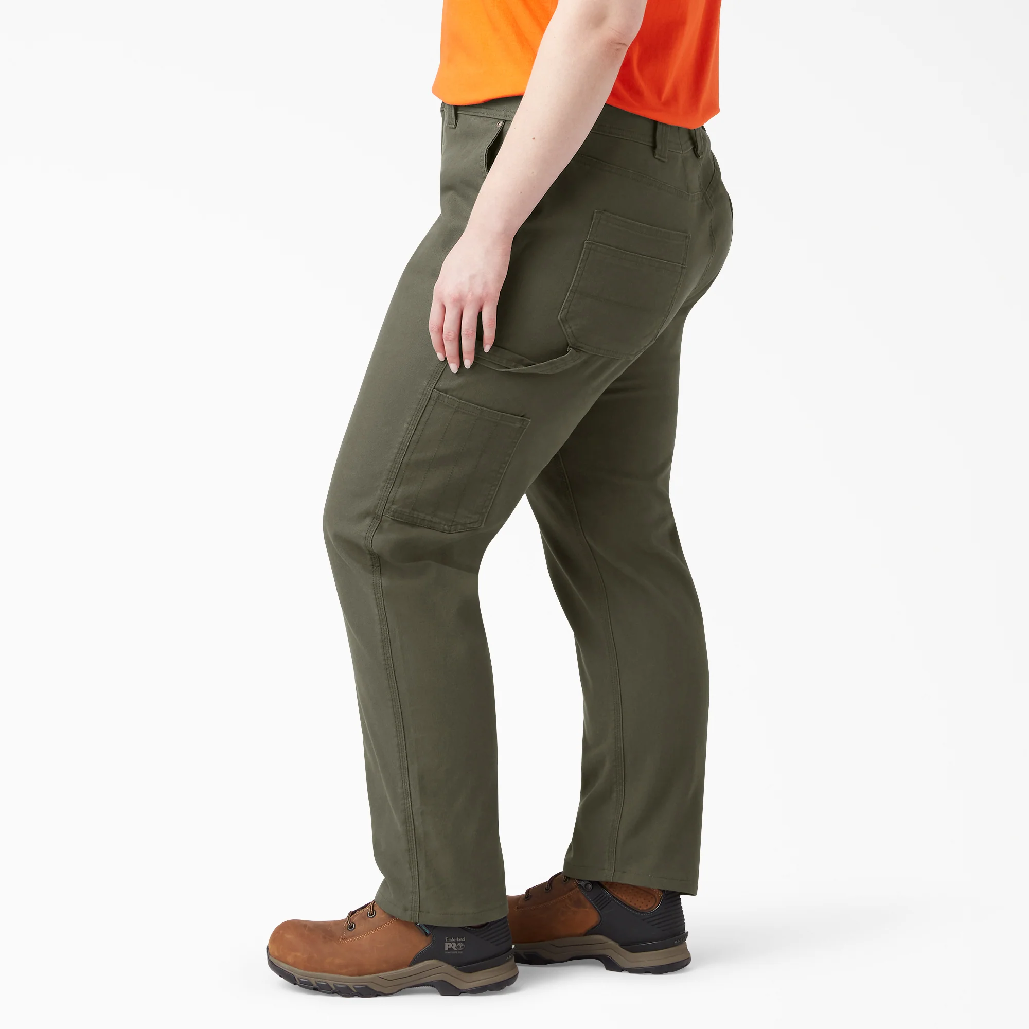 Women's Plus FLEX Relaxed Straight Fit Duck Carpenter Pants 3 Women's Plus FLEX Relaxed Straight Fit Duck Carpenter Pants