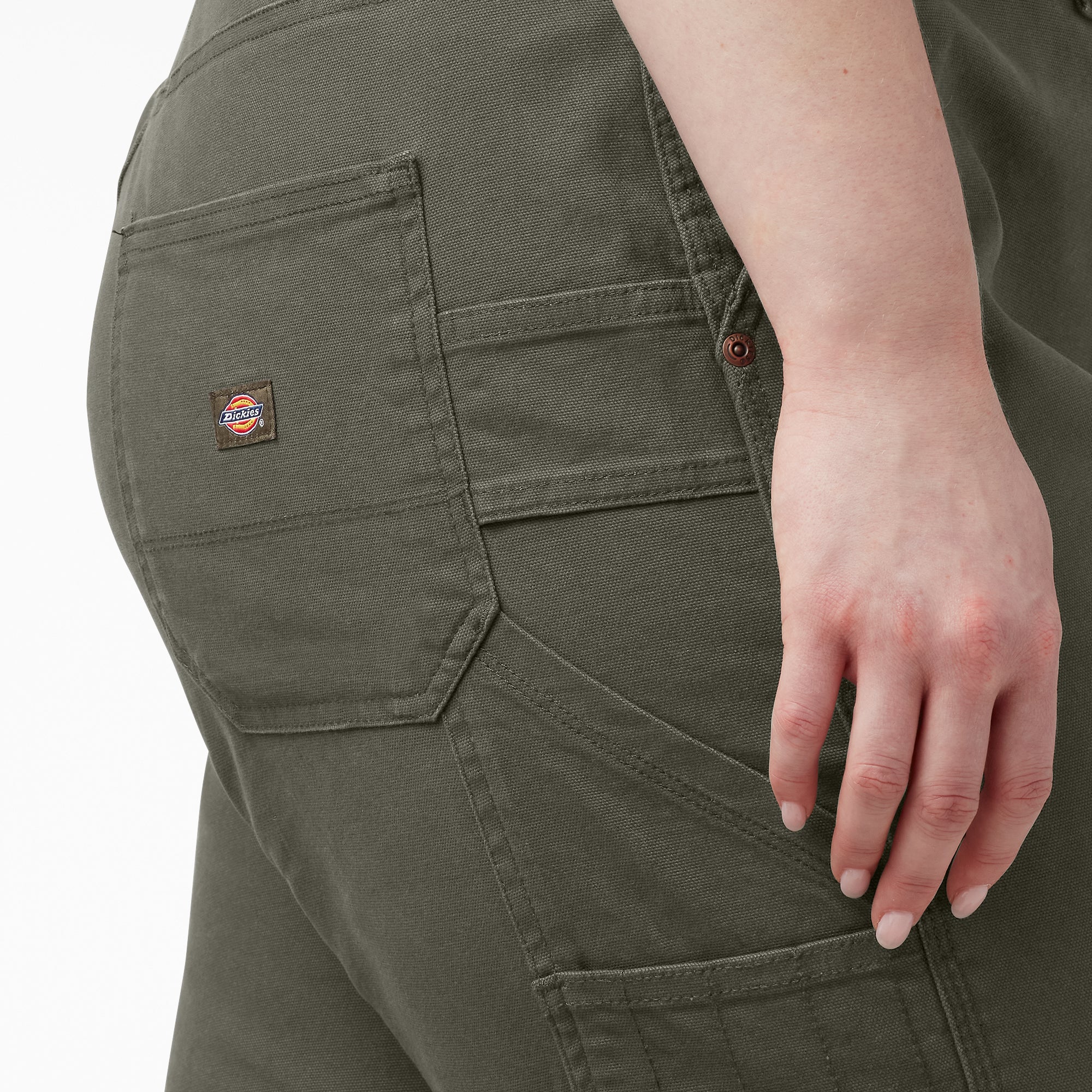 Women's Plus FLEX Relaxed Straight Fit Duck Carpenter Pants 5 Women's Plus FLEX Relaxed Straight Fit Duck Carpenter Pants