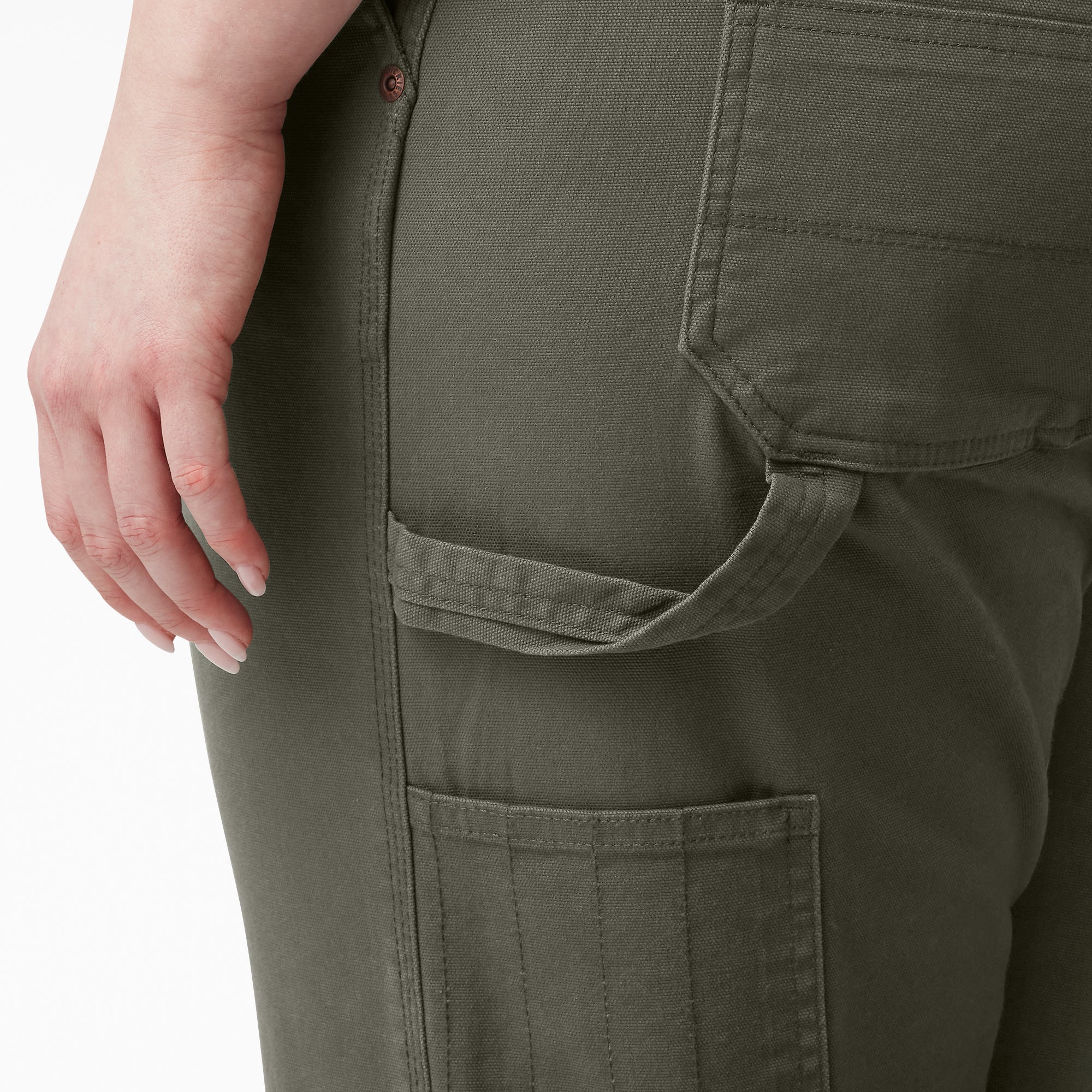 Women's Plus FLEX Relaxed Straight Fit Duck Carpenter Pants 6 Women's Plus FLEX Relaxed Straight Fit Duck Carpenter Pants