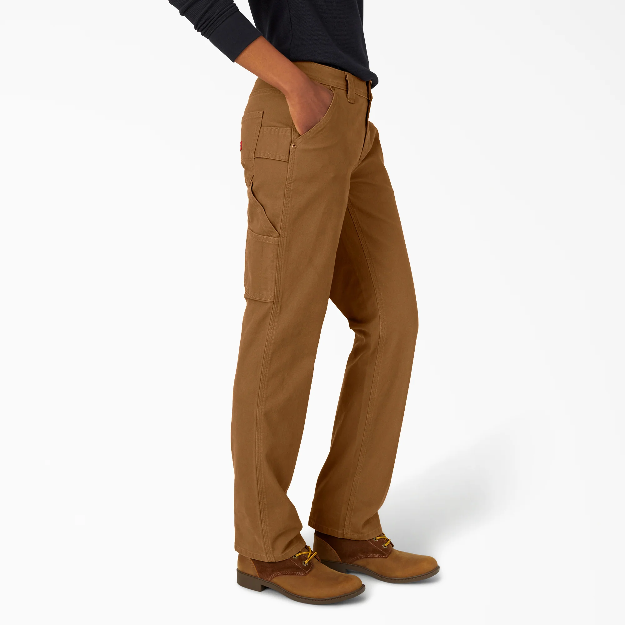 Women's FLEX Relaxed Straight Fit Duck Carpenter Pants 4 Women's FLEX Relaxed Straight Fit Duck Carpenter Pants