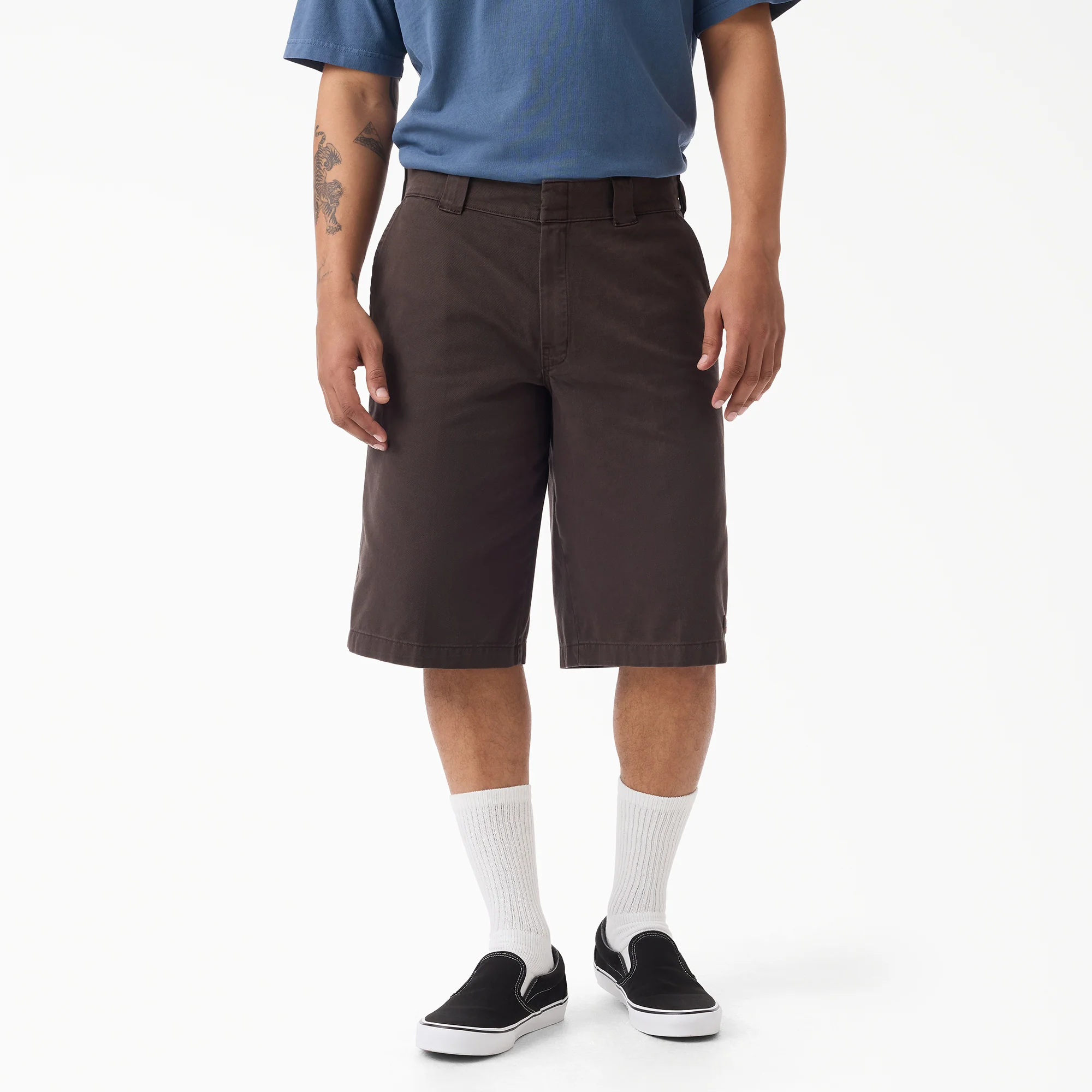 Worn In Loose Work Shorts, 13"