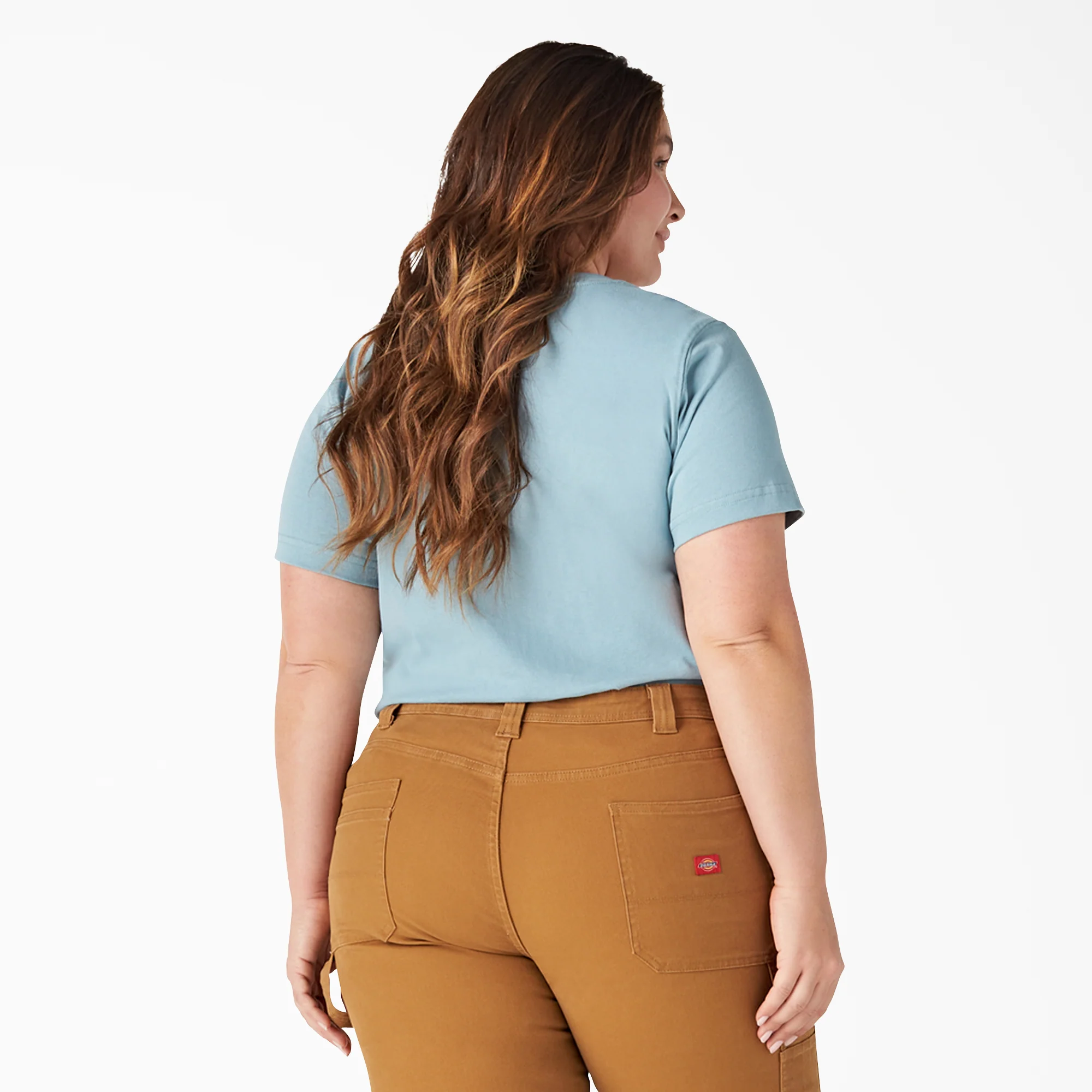 Women's Plus Heavyweight Short Sleeve Pocket T-Shirt 2 Women's Plus Heavyweight Short Sleeve Pocket T-Shirt