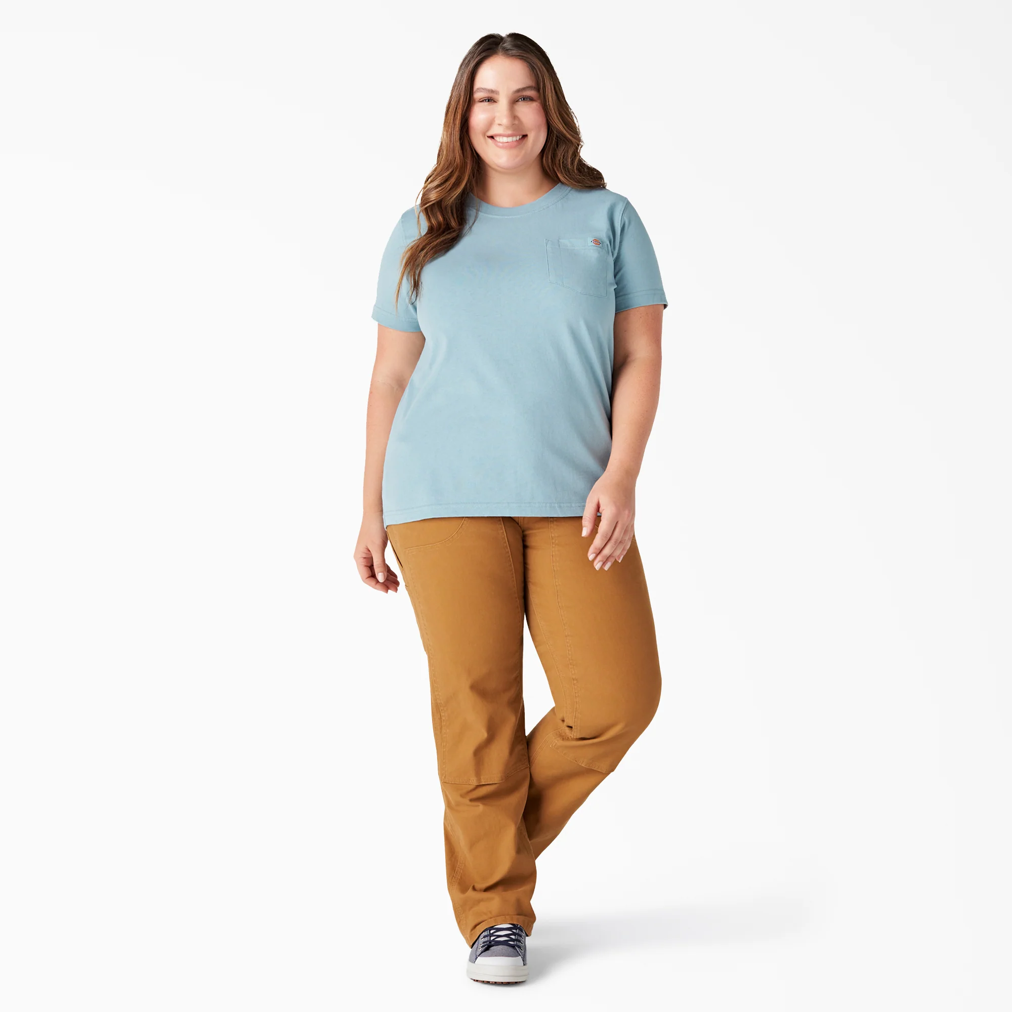 Women's Plus Heavyweight Short Sleeve Pocket T-Shirt 3 Women's Plus Heavyweight Short Sleeve Pocket T-Shirt