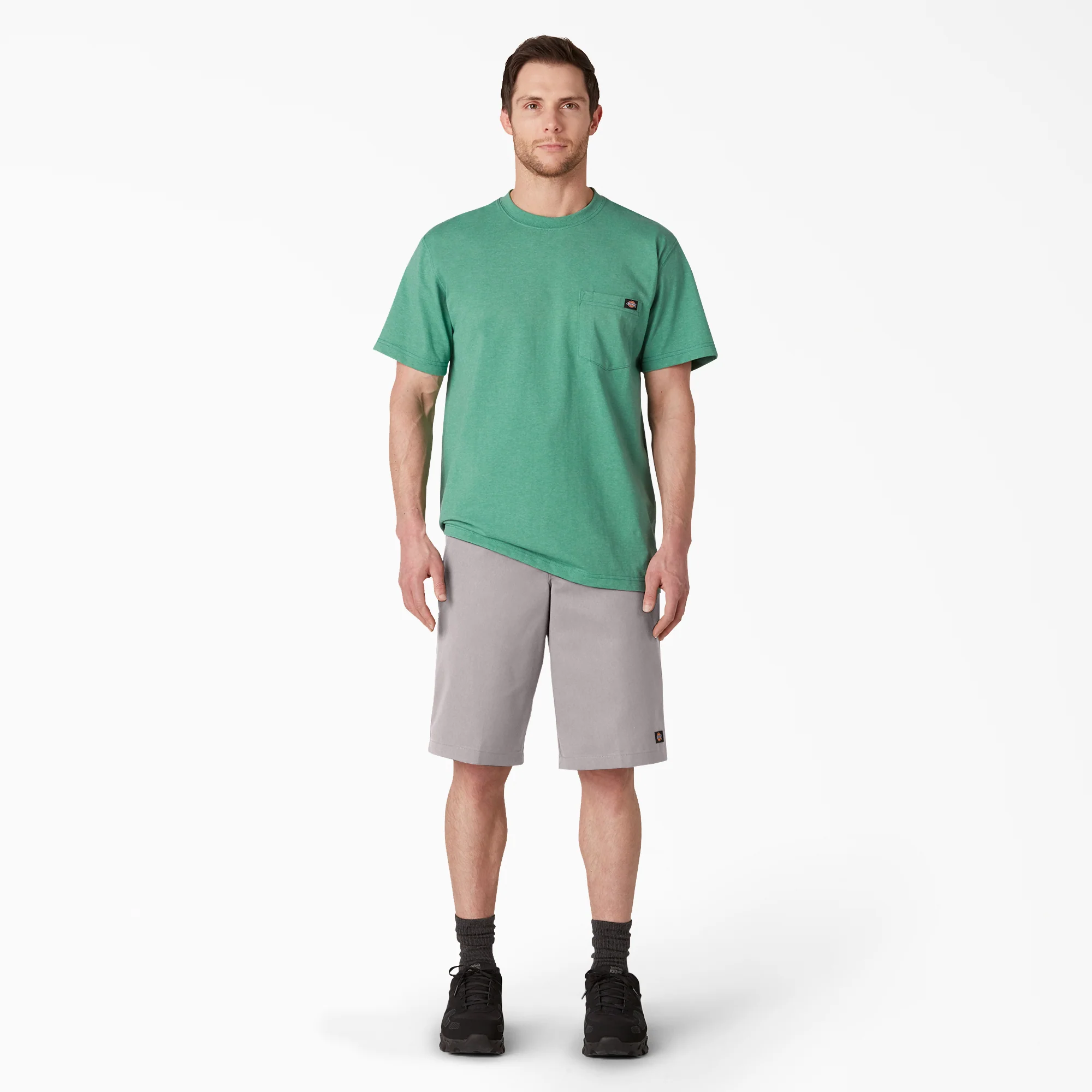 Loose Fit Flat Front Work Shorts, 13" 4 Loose Fit Flat Front Work Shorts, 13"