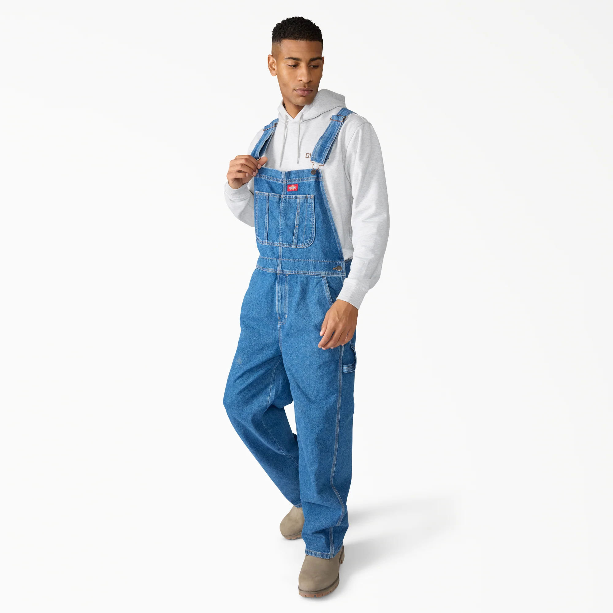 Loose Denim Bib Overalls 3 Loose Denim Bib Overalls